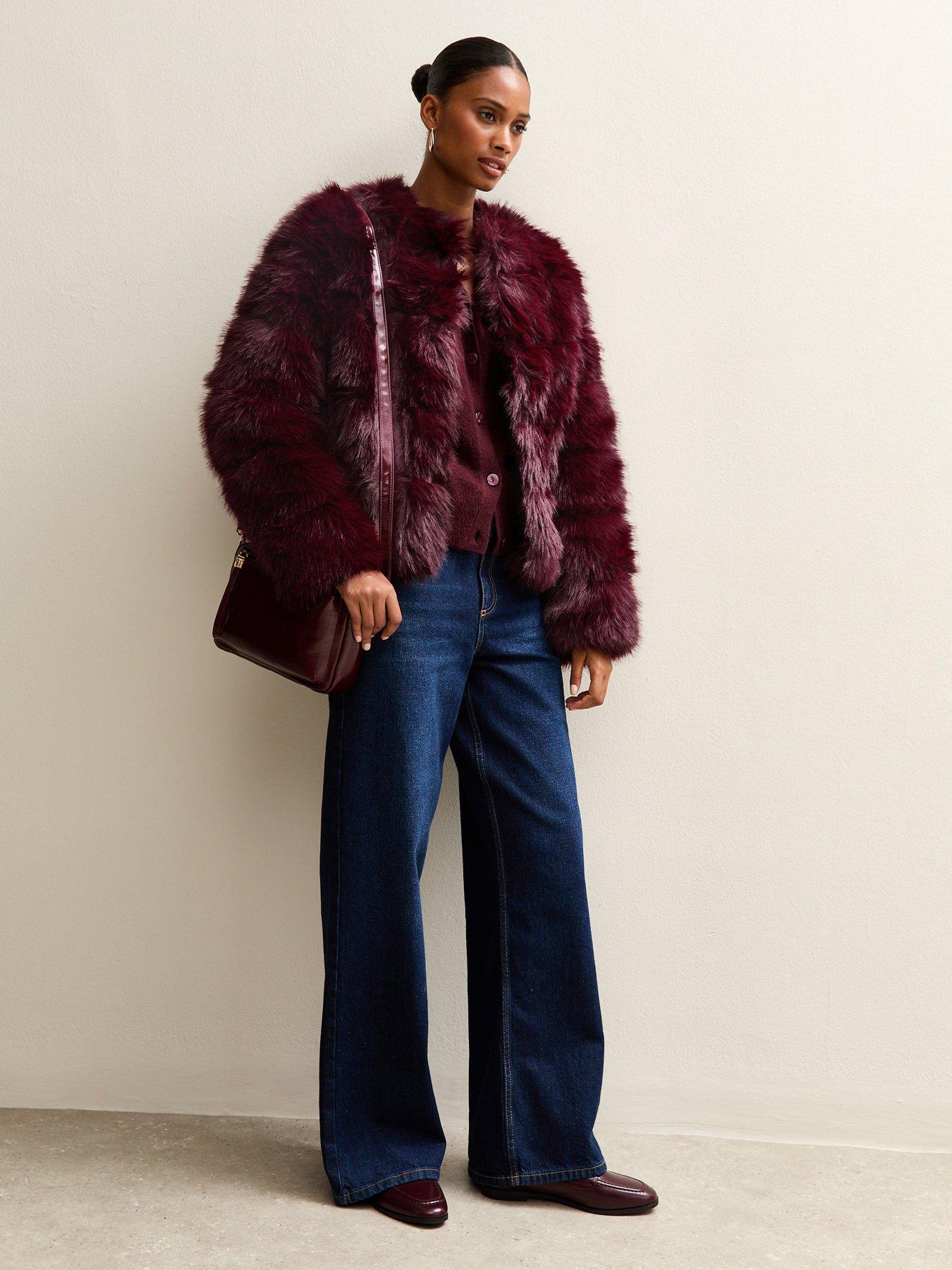 new-look-panelled-faux-fur-jacket-burgundyback