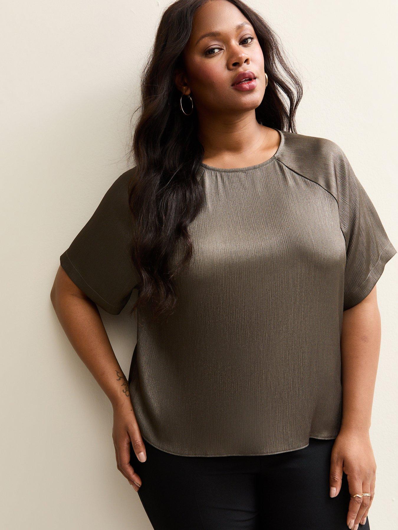 new-look-curves-grey-metallic-short-sleeve-blouse