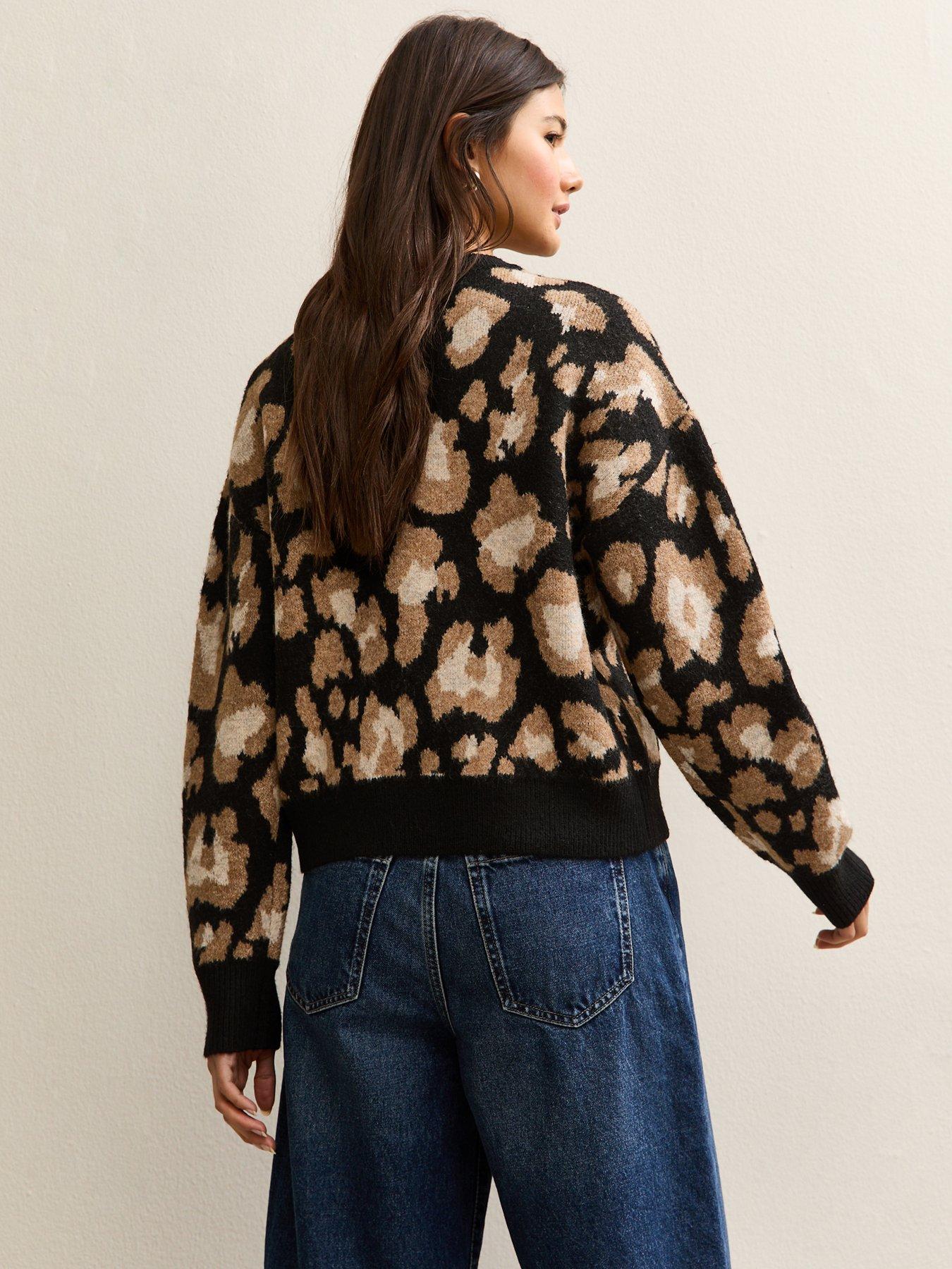 new-look-leopard-print-crew-neck-cardigan-blackstillFront