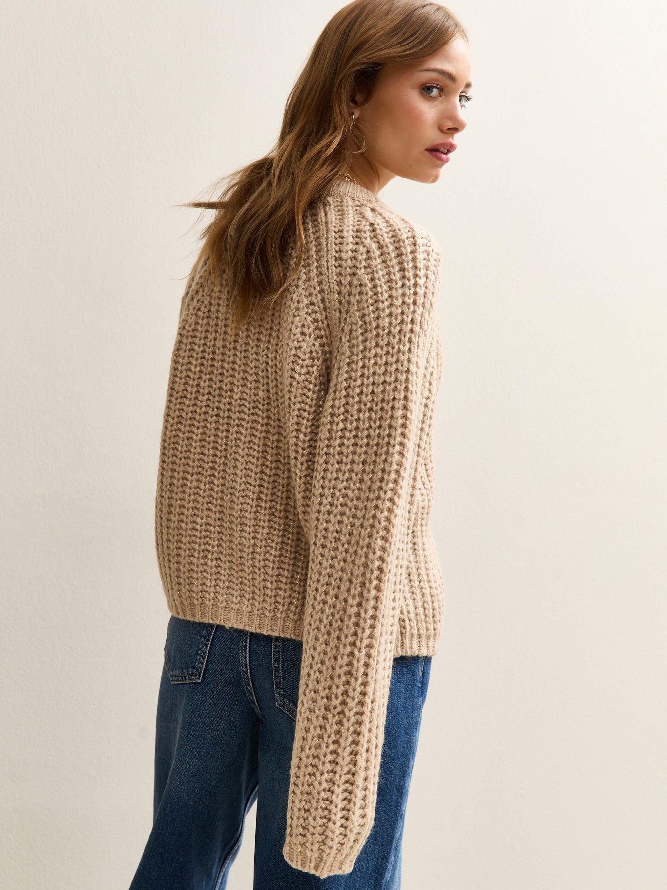 new-look-cream-shimmery-raglan-sleeve-cardiganstillFront