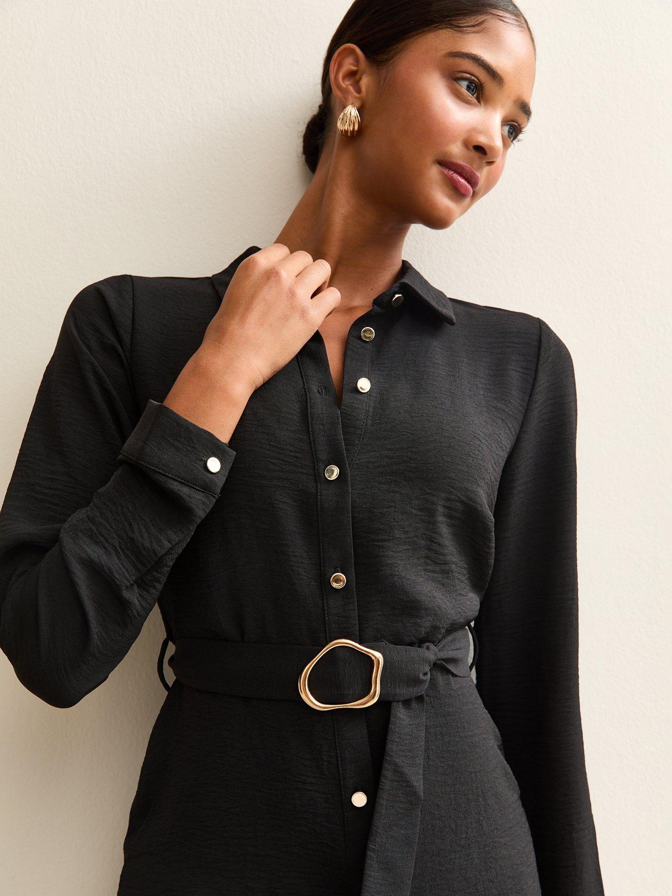 new-look-belted-button-through-mini-shirt-dress-blackoutfit