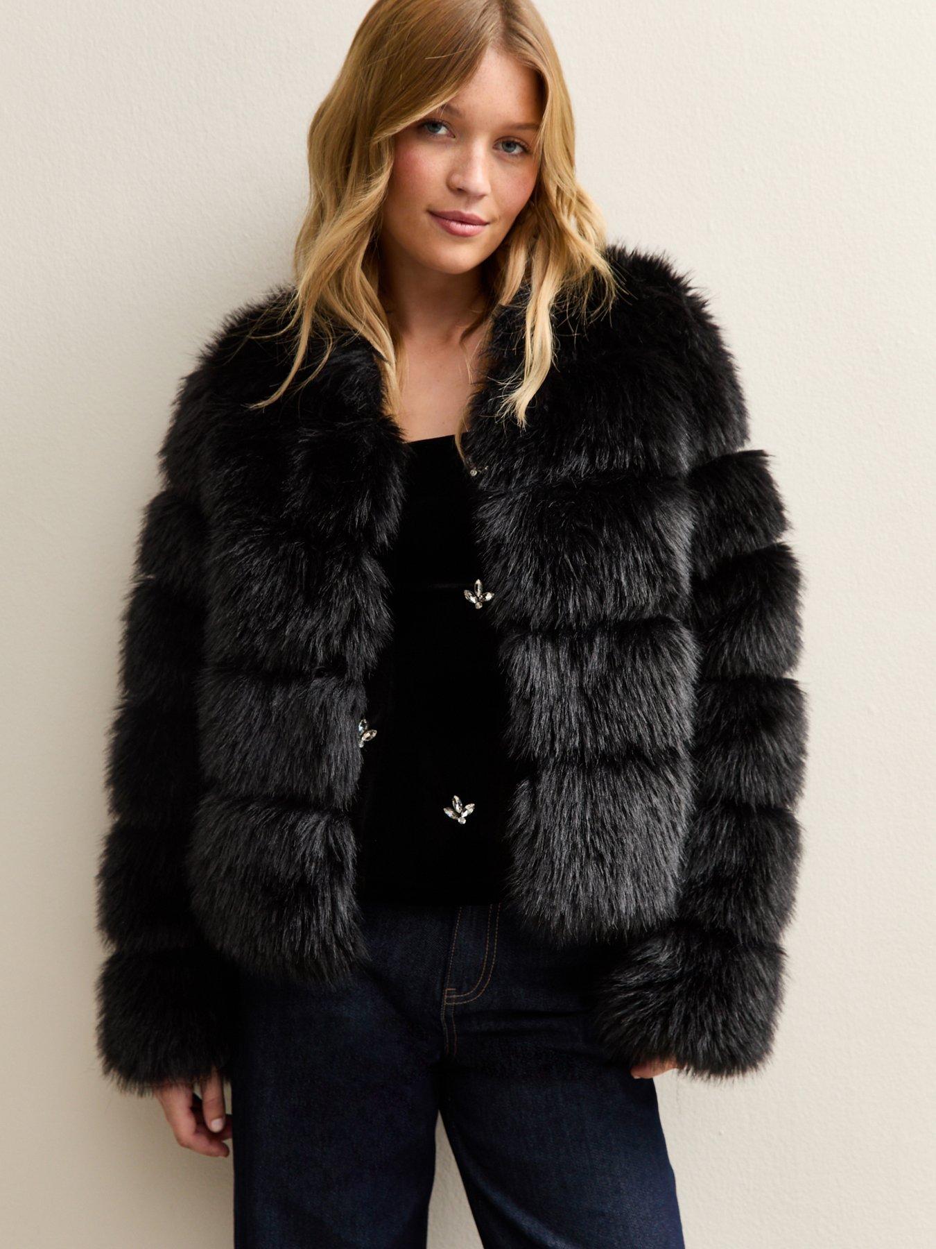new-look-panelled-faux-fur-jacket-black