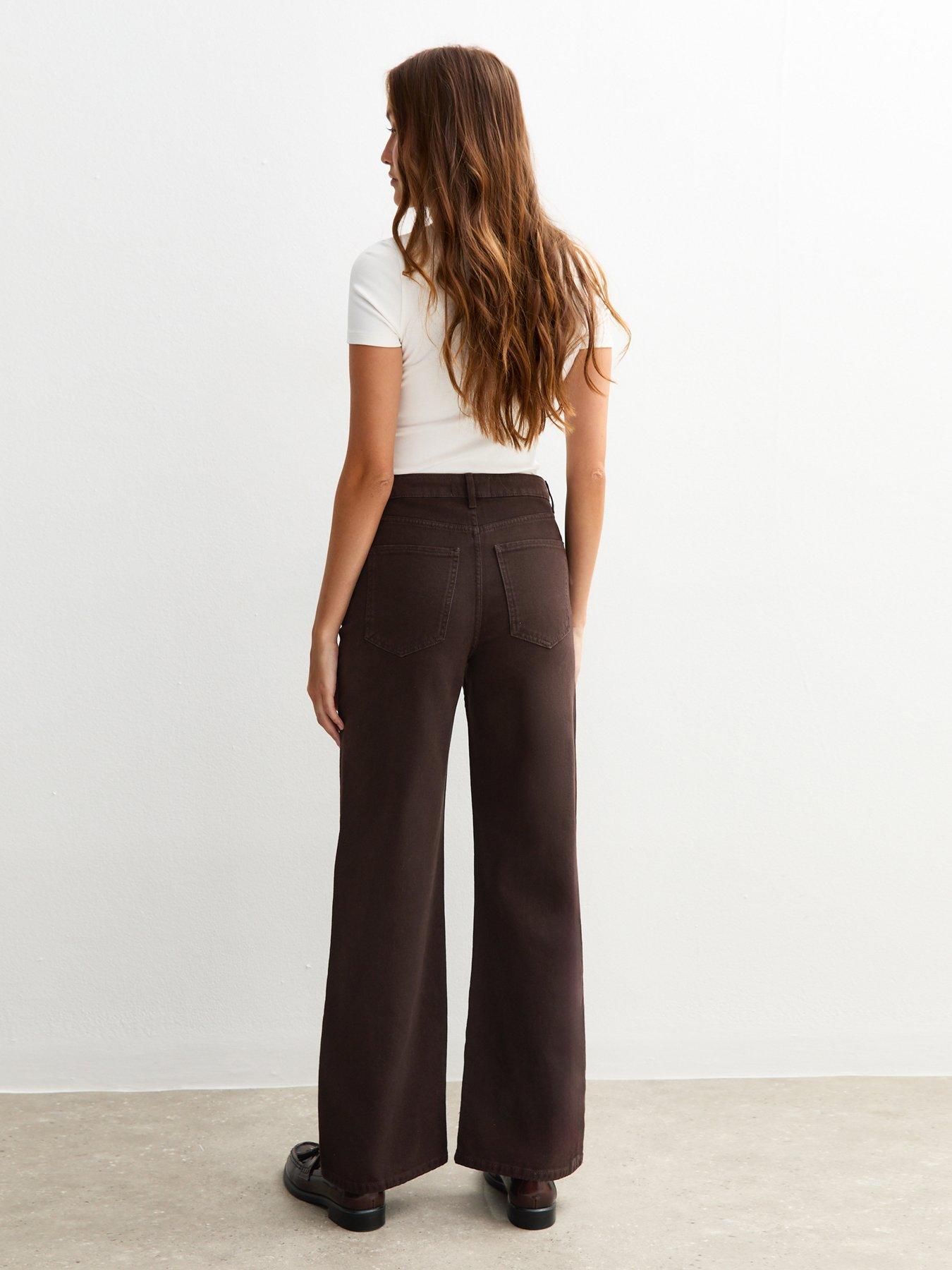 new-look-dark-brown-adalae-high-waisted-wide-leg-jeansstillFront