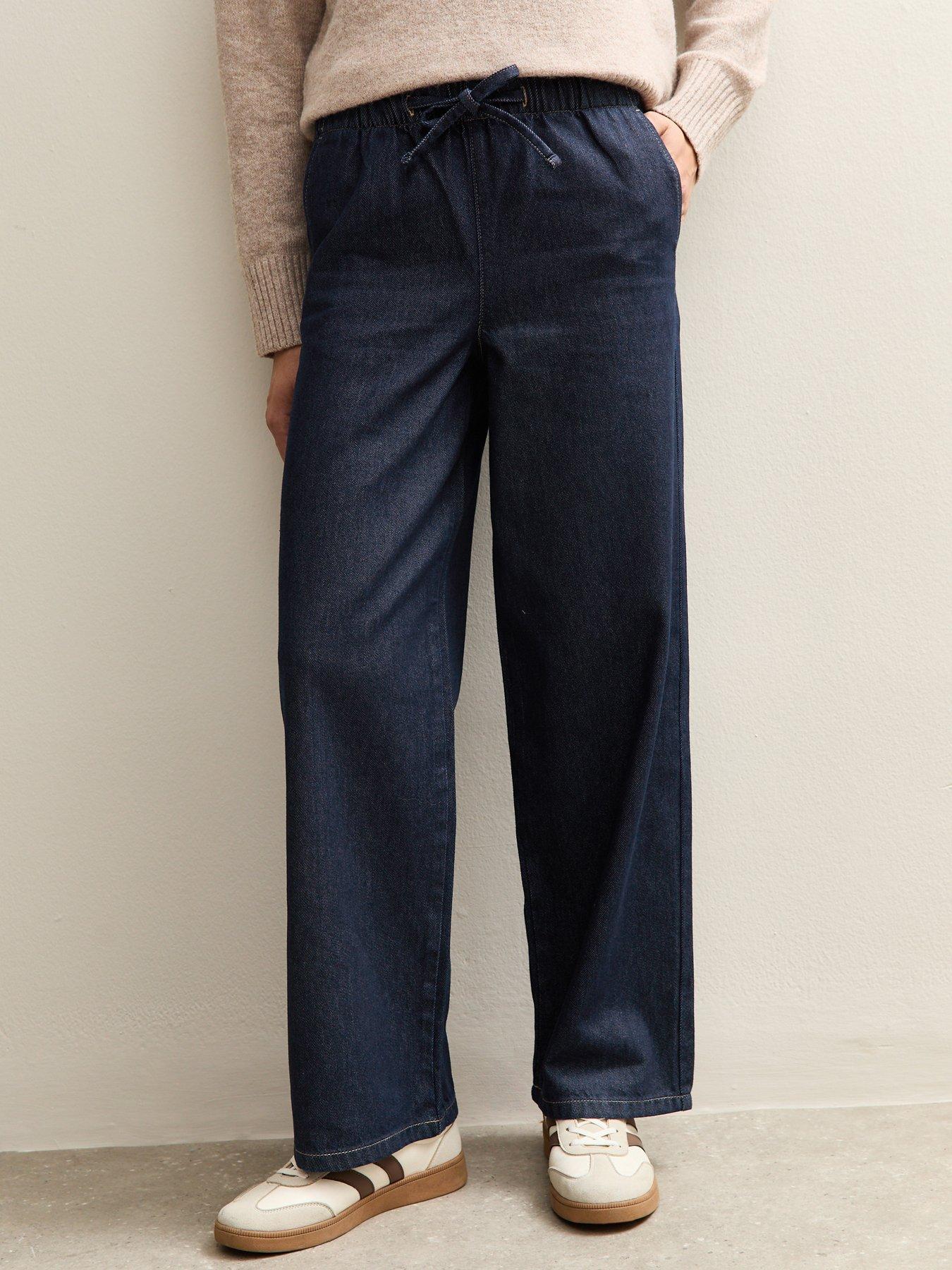 new-look-navy-denim-wide-leg-drawstring-waist-jeans
