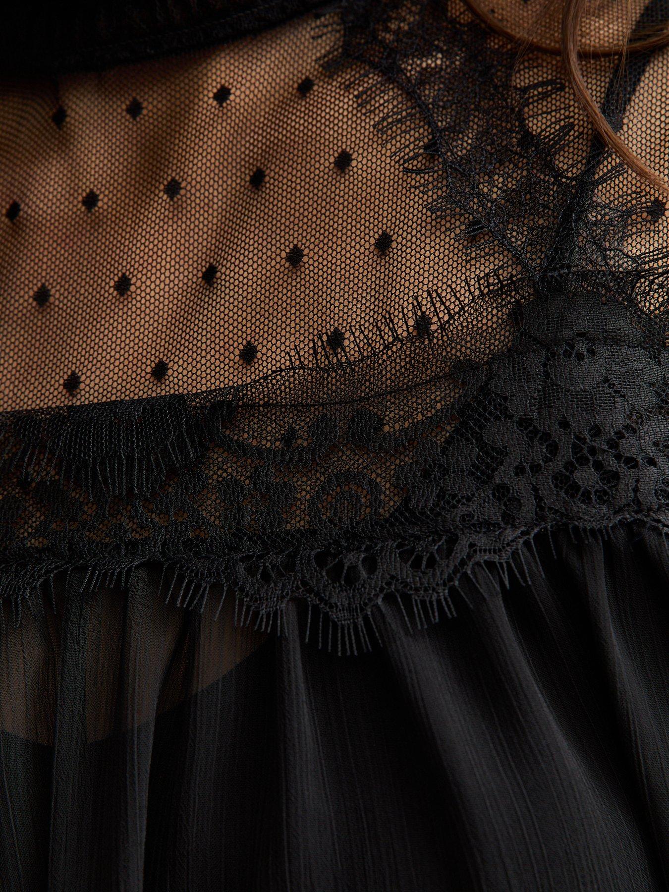 new-look-dobby-mesh-high-neck-blouse-blackdetail