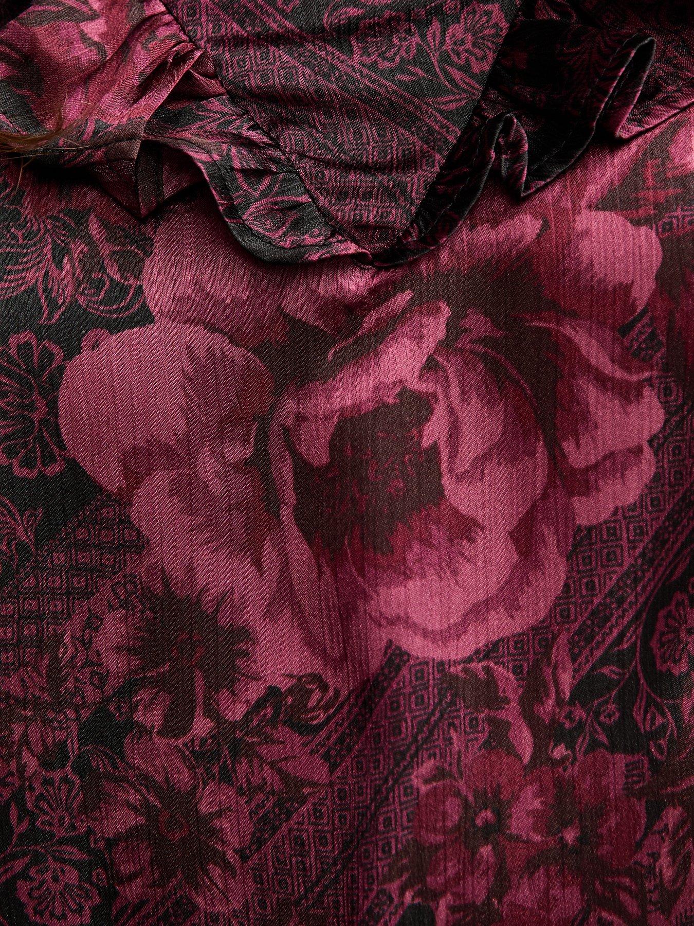 new-look-red-floral-print-high-neck-blousedetail