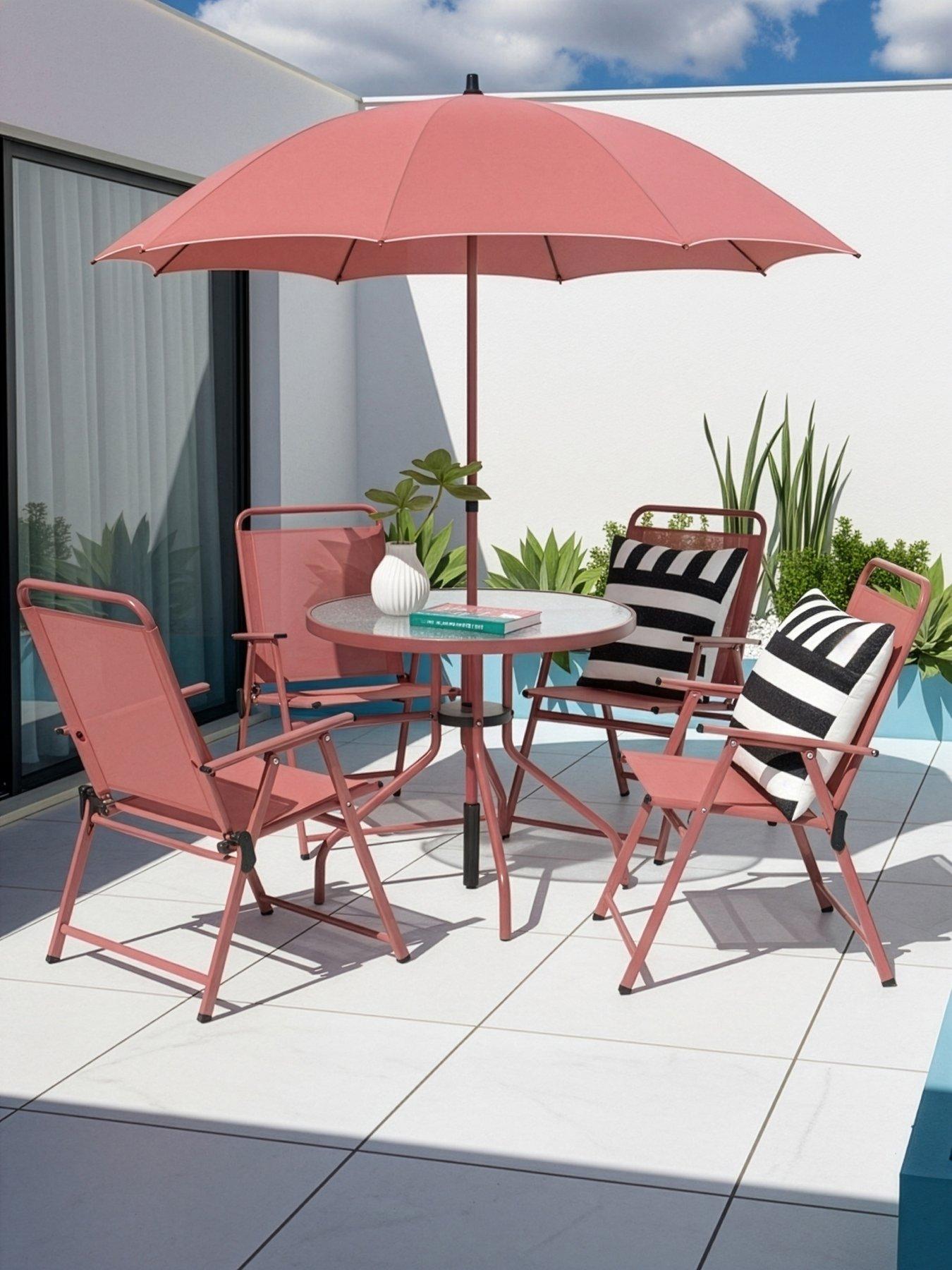 Image 1 of 7 of The Very Collection Santa Rosa 6-Piece Dining Set - Rust