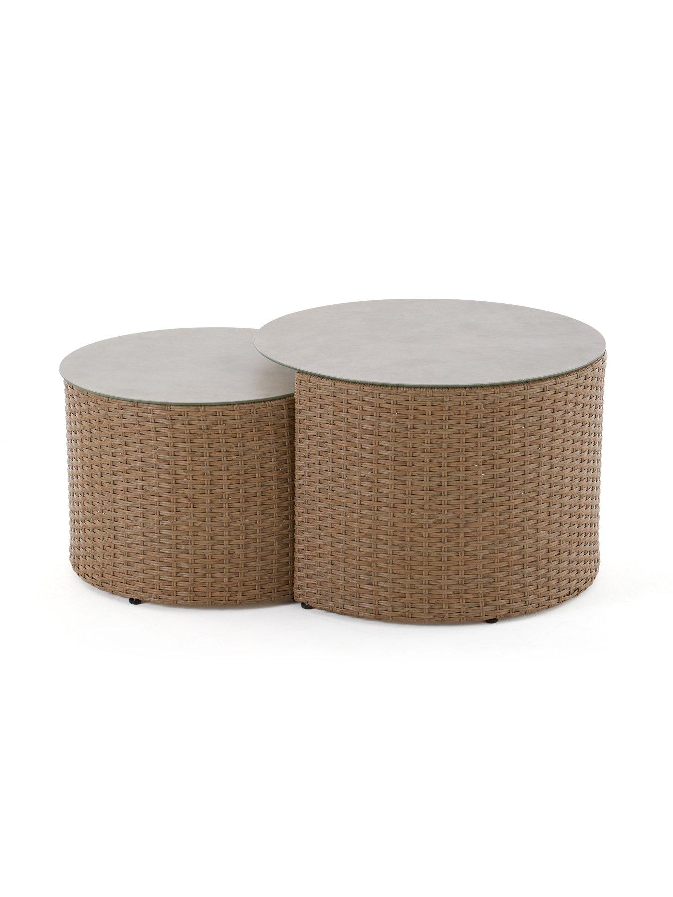Image 4 of 7 of The Very Collection Cayman 5-Seater Corner Garden Sofa With Storage And Tables
