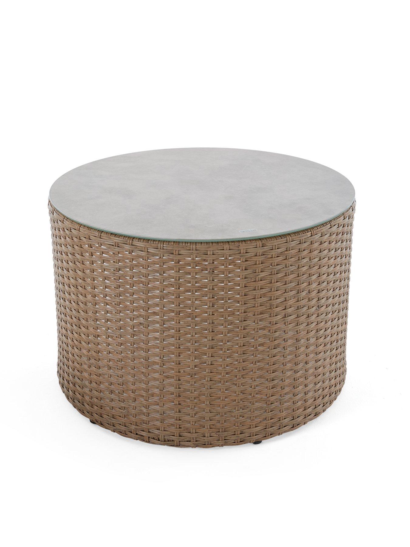 Image 5 of 7 of The Very Collection Cayman 5-Seater Corner Garden Sofa With Storage And Tables