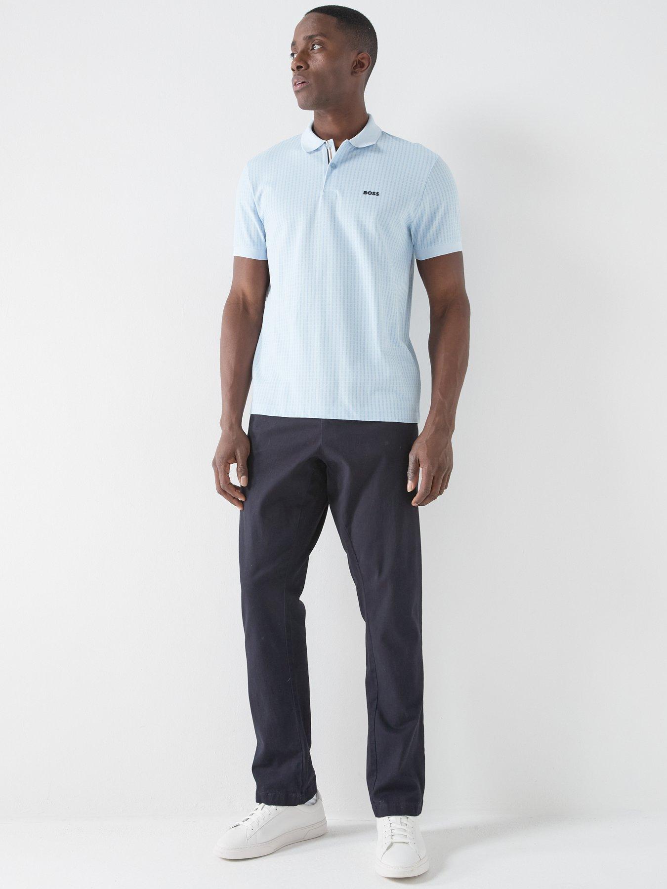 Image 3 of 4 of BOSS Mens Golf Birdie 3 Polo Shirt - Blue