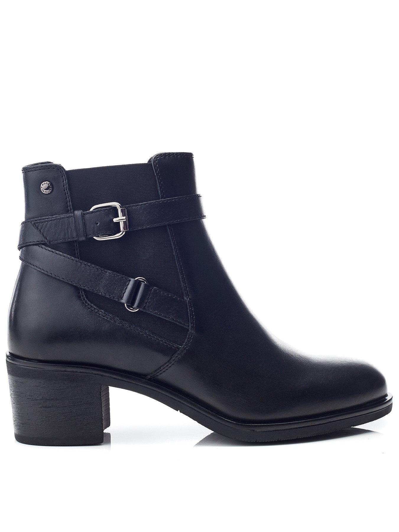 Moda In Pelle Libres Block Heel Chelsea Boot - Black