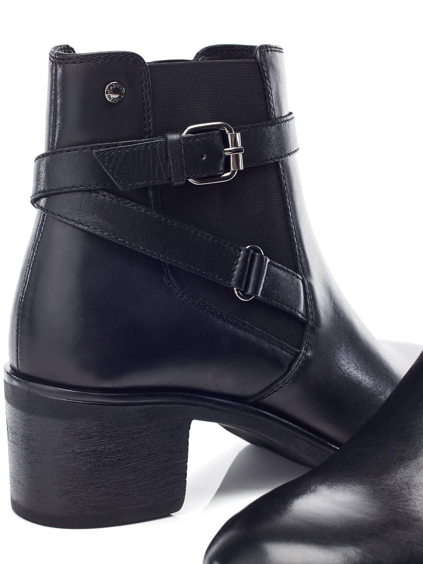Image 4 of 4 of Moda In Pelle Libres Block Heel Chelsea Boot - Black