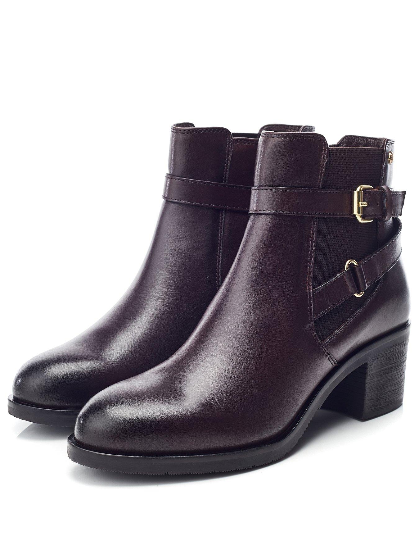 Image 2 of 4 of Moda In Pelle Libres Block Heel Chelsea Boot - Dark Brown