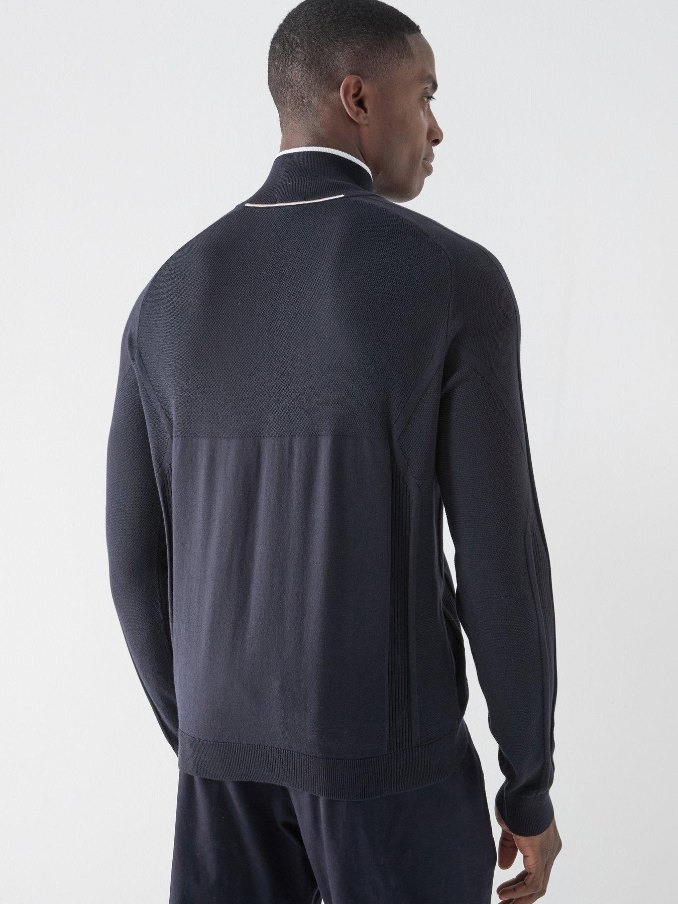 Image 2 of 6 of BOSS Mens Golf Hydro Quarter Zip - Navy