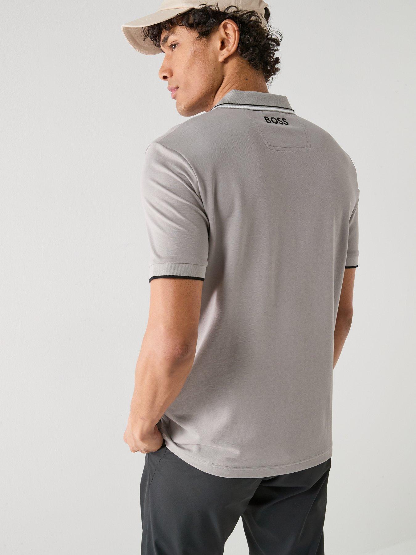 Image 2 of 5 of BOSS Mens Golf Paddy Pro Polo Shirt - Grey