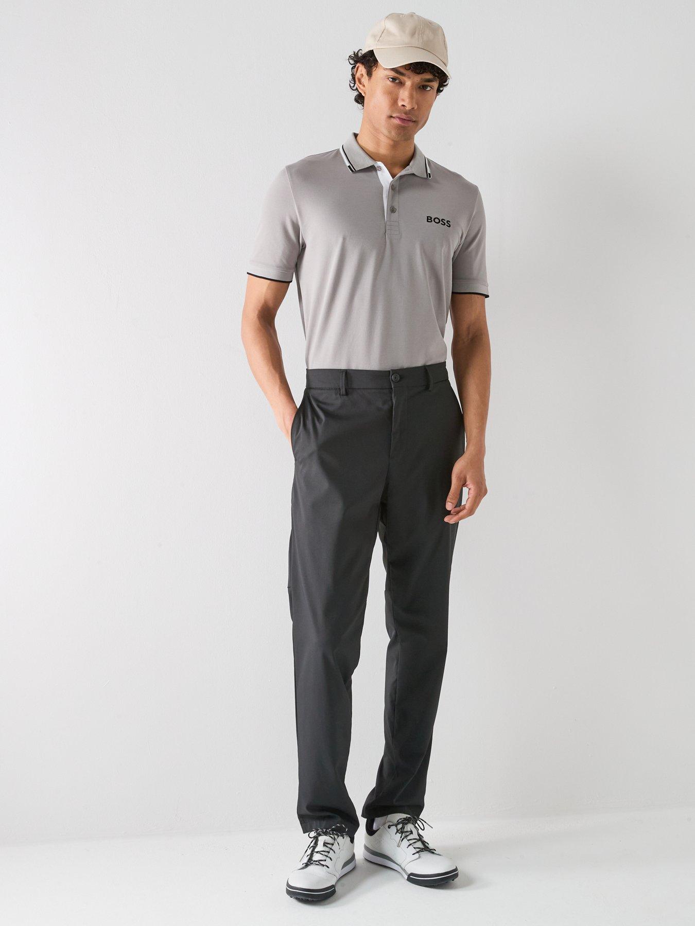 Image 3 of 5 of BOSS Mens Golf Paddy Pro Polo Shirt - Grey
