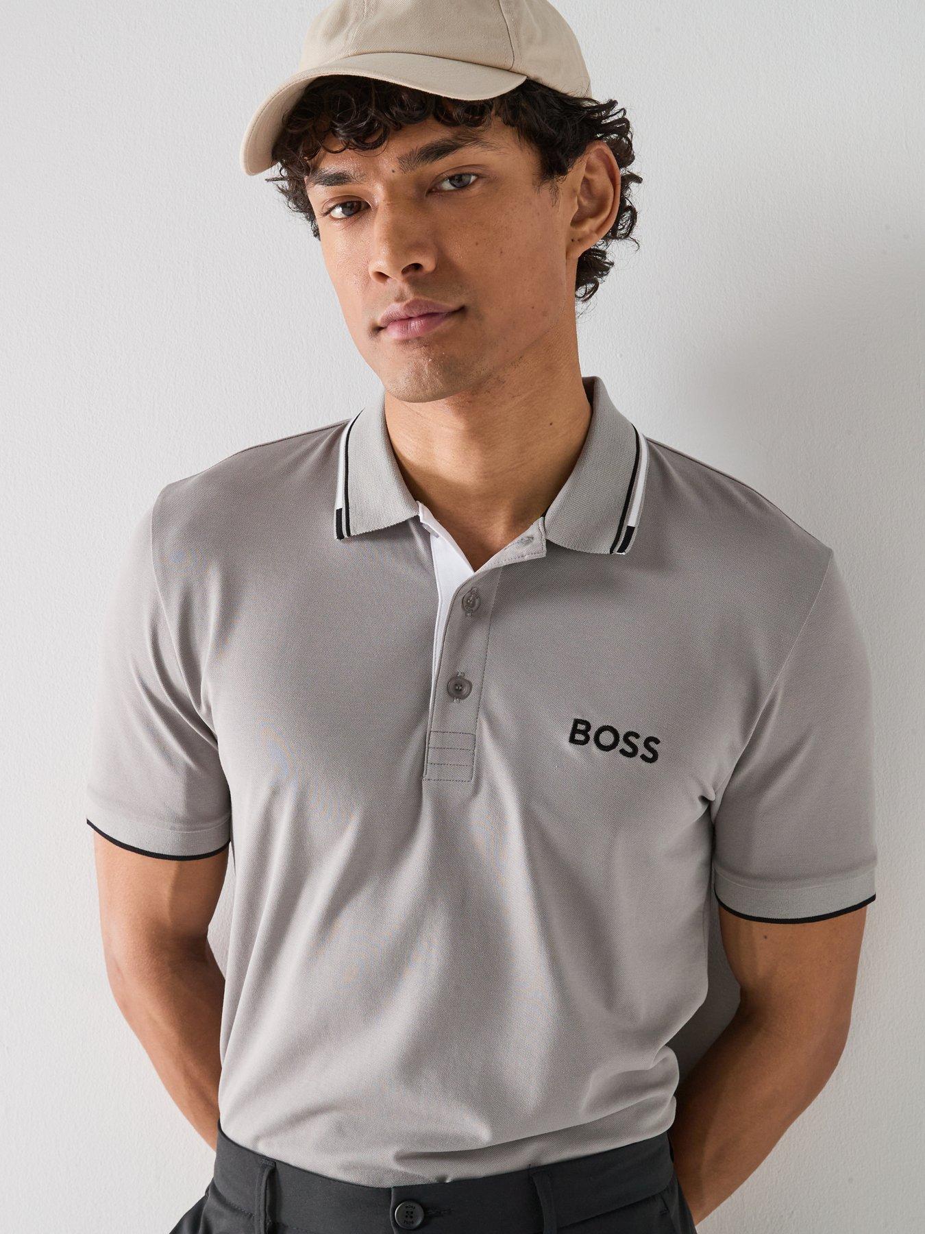 Image 5 of 5 of BOSS Mens Golf Paddy Pro Polo Shirt - Grey