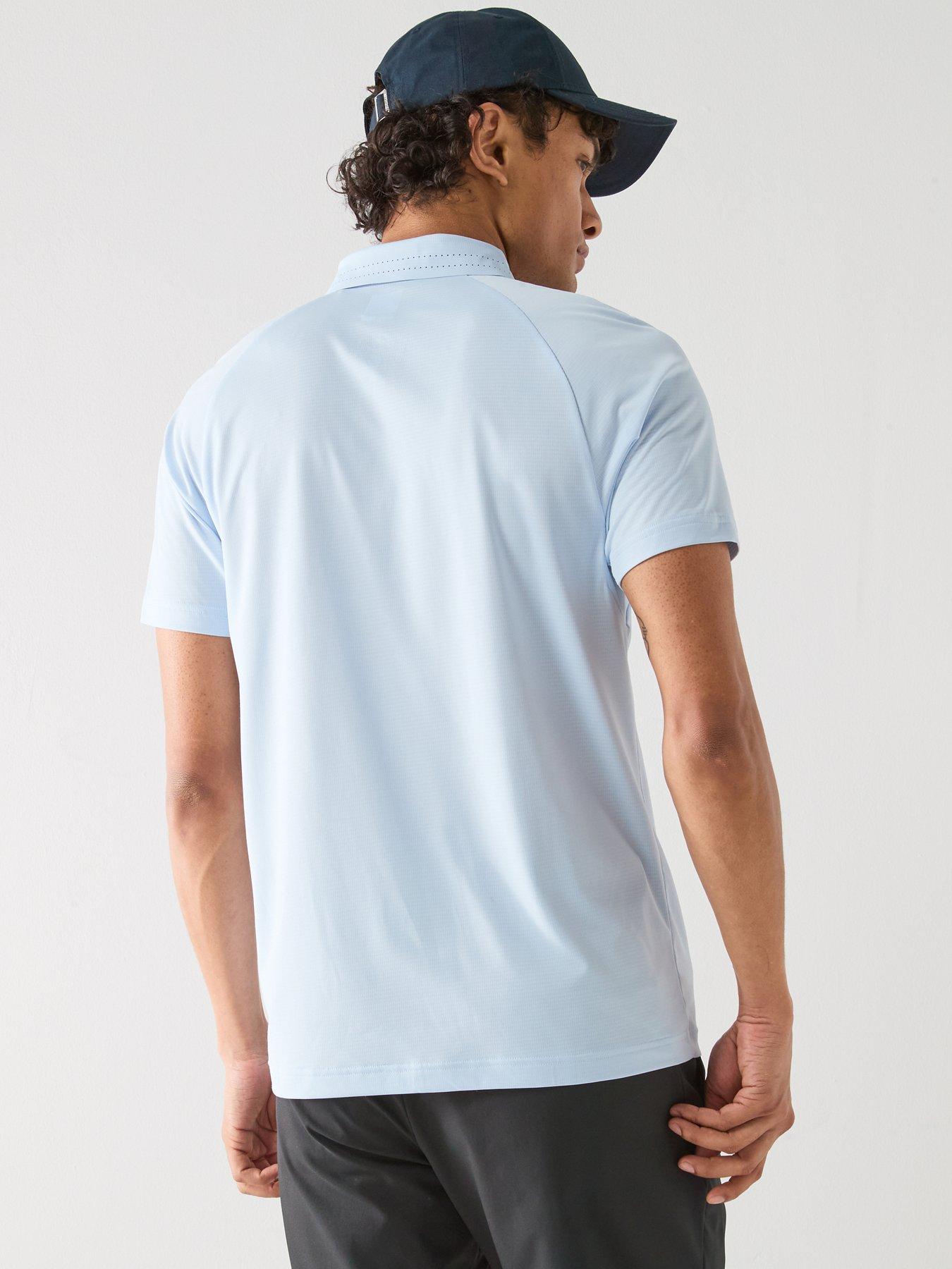 Image 2 of 4 of BOSS Mens Golf Paddytech Polo Shirt - Blue