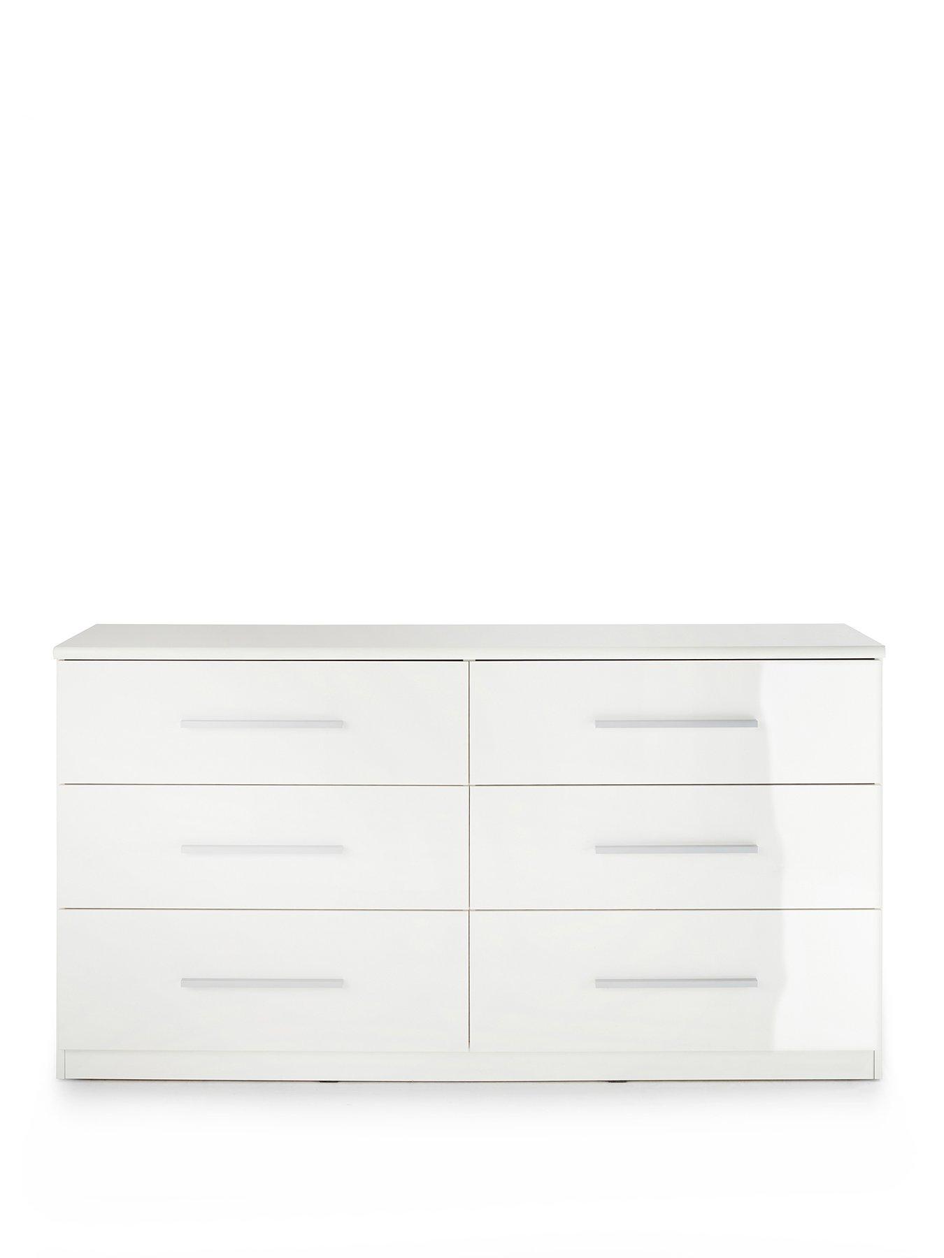 Image 2 of 7 of Very Home Prague Gloss 6 Drawer Chest