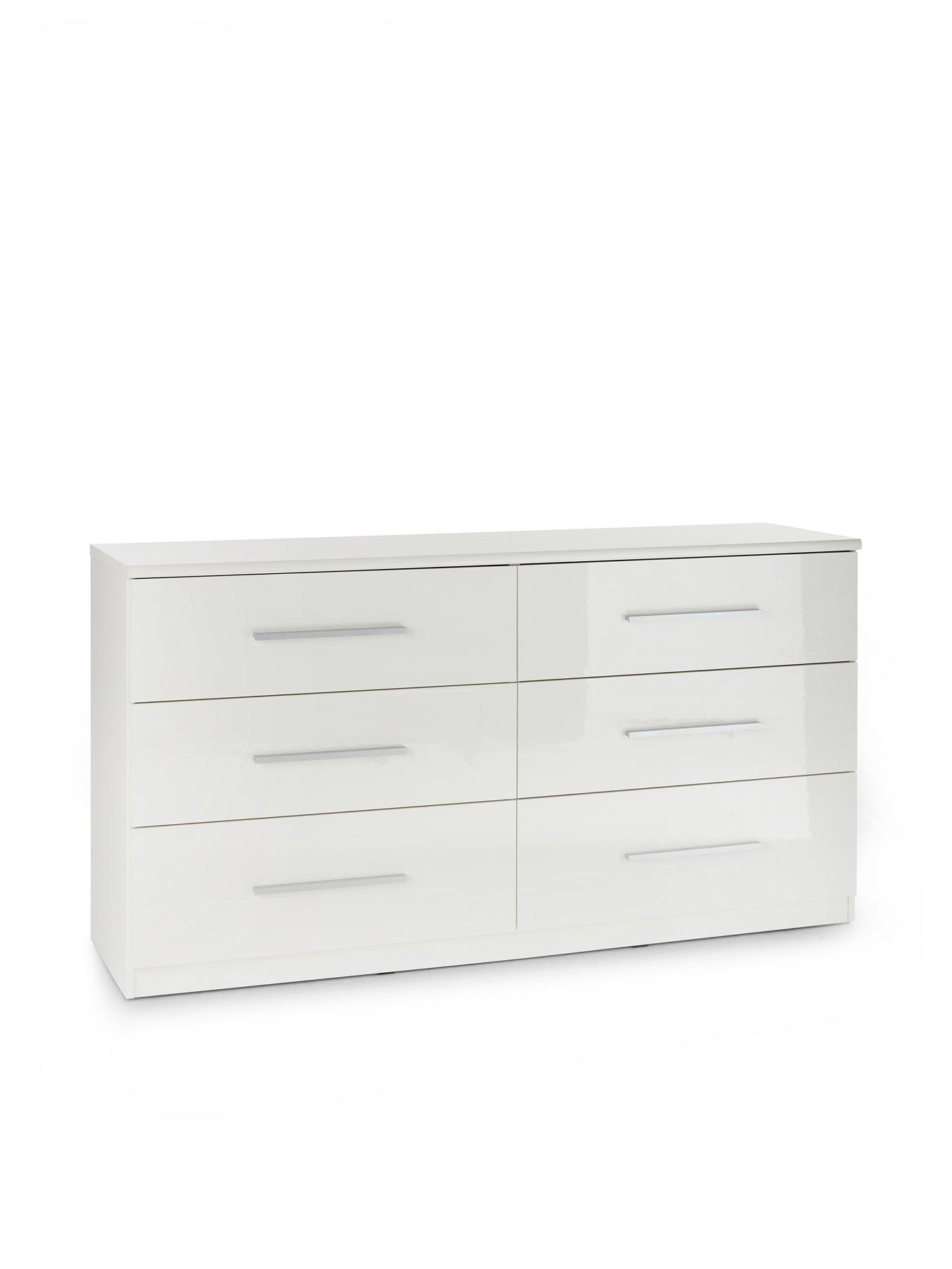 Image 3 of 7 of Very Home Prague Gloss 6 Drawer Chest