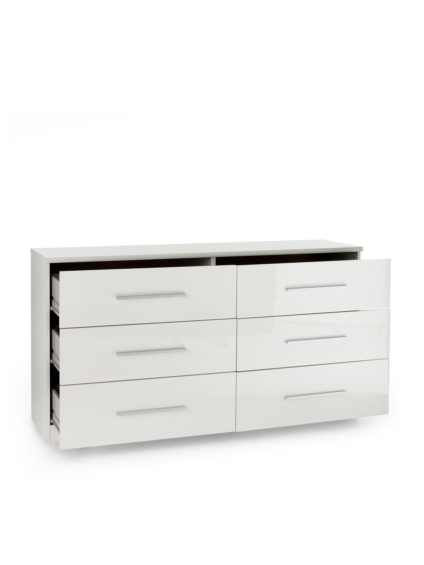 Image 4 of 7 of Very Home Prague Gloss 6 Drawer Chest