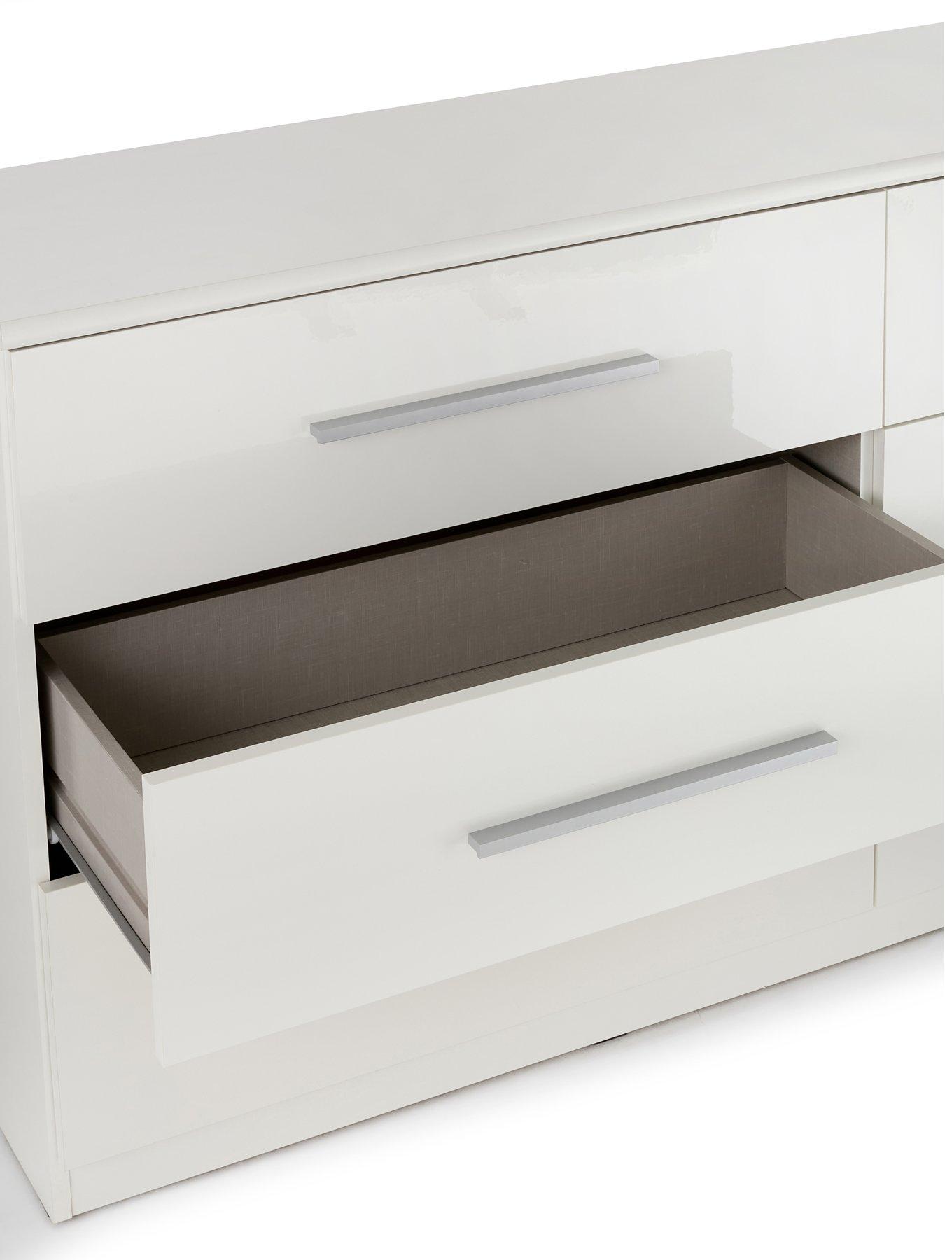 Image 5 of 7 of Very Home Prague Gloss 6 Drawer Chest
