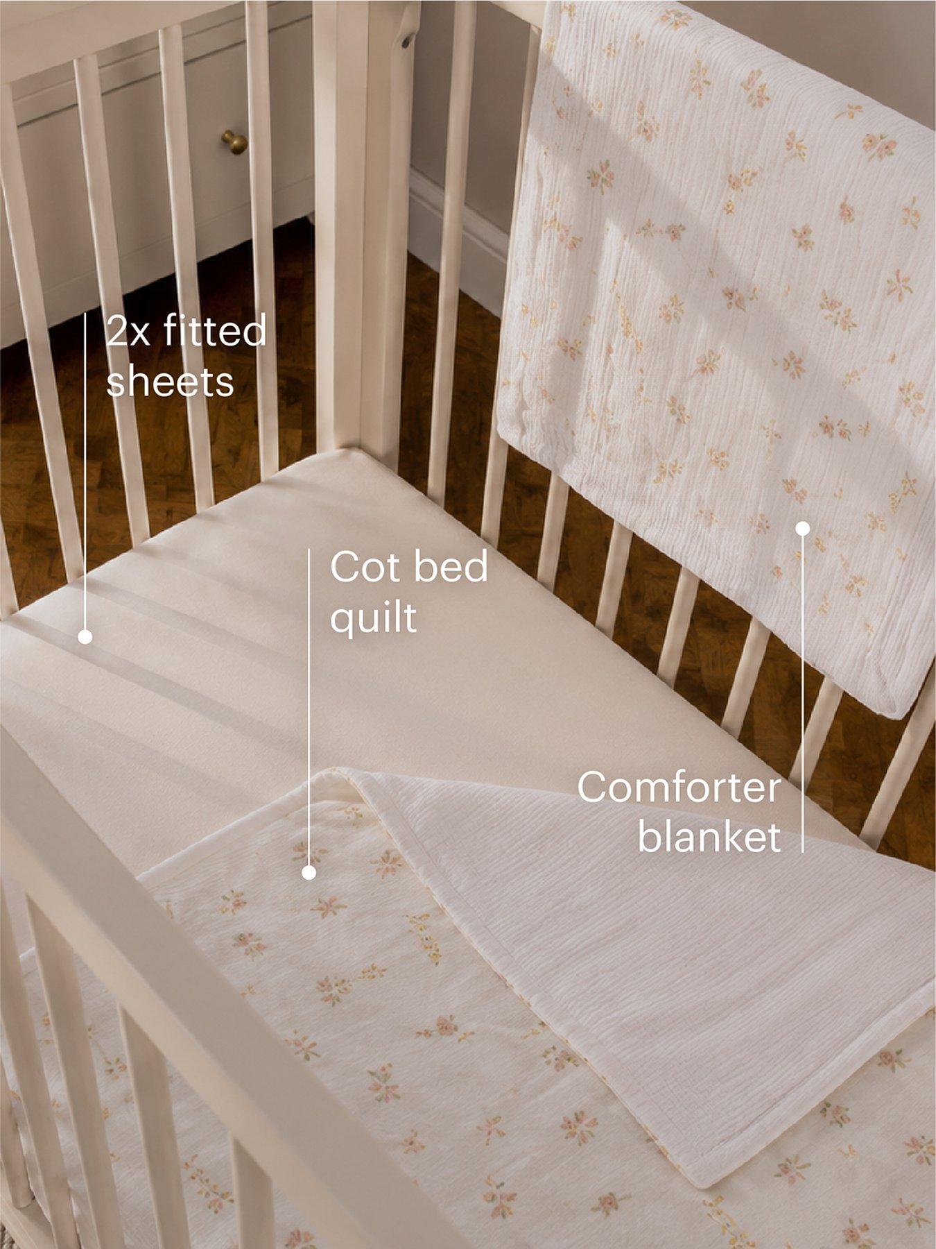 Image 6 of 7 of CuddleCo 4pc Cot Bed Bedding Set - Cashmere Meadow