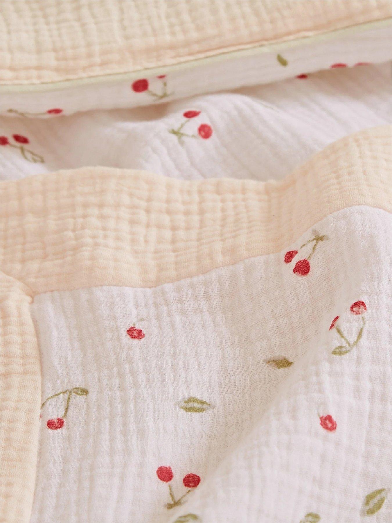 Image 6 of 7 of CuddleCo Universal Crib/ Co Sleeper Bedding set - Ditsy Cherry