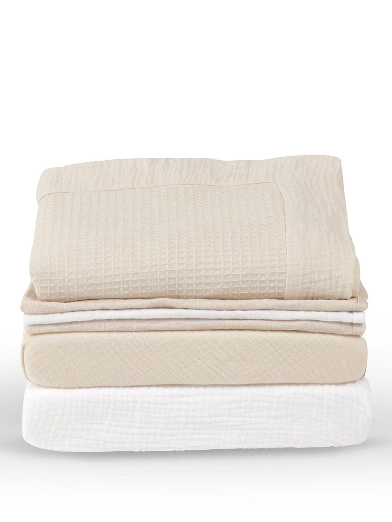 Image 2 of 7 of CuddleCo Universal Crib/ Co Sleeper Bedding set - Cashmere Waffle