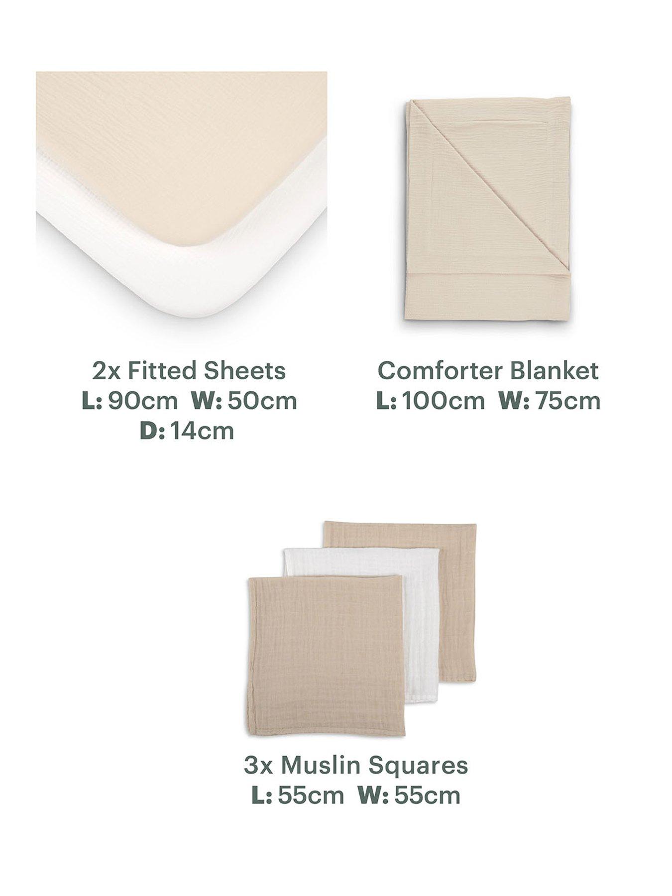 Image 5 of 7 of CuddleCo Universal Crib/ Co Sleeper Bedding set - Cashmere Waffle