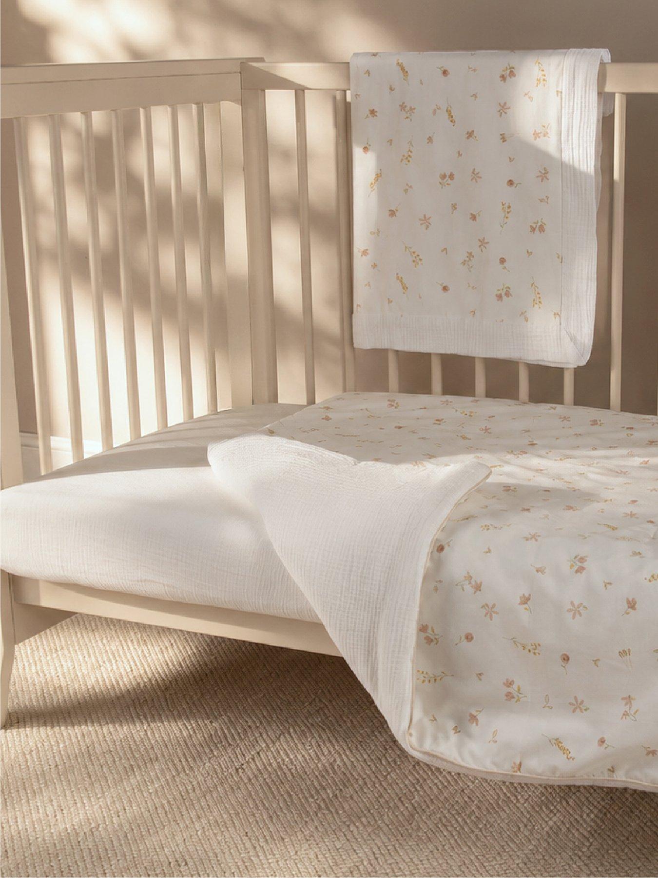 Image 1 of 7 of CuddleCo Cot Bed Quilt - Cashmere Meadow