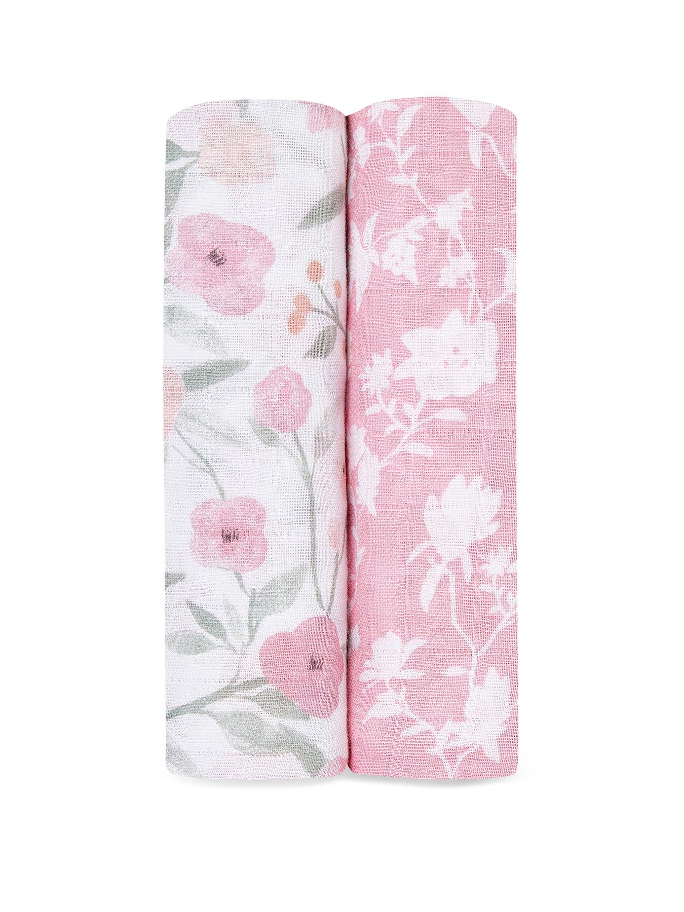 Image 2 of 6 of aden + anais Ma Fleur - Large Swaddles 2 Pack Cotton Muslin