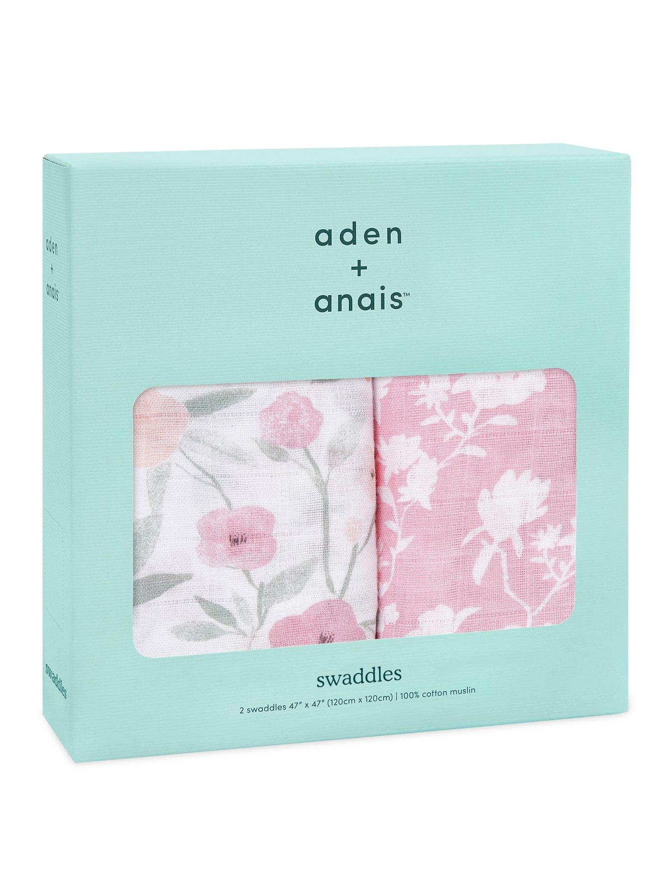 Image 5 of 6 of aden + anais Ma Fleur - Large Swaddles 2 Pack Cotton Muslin