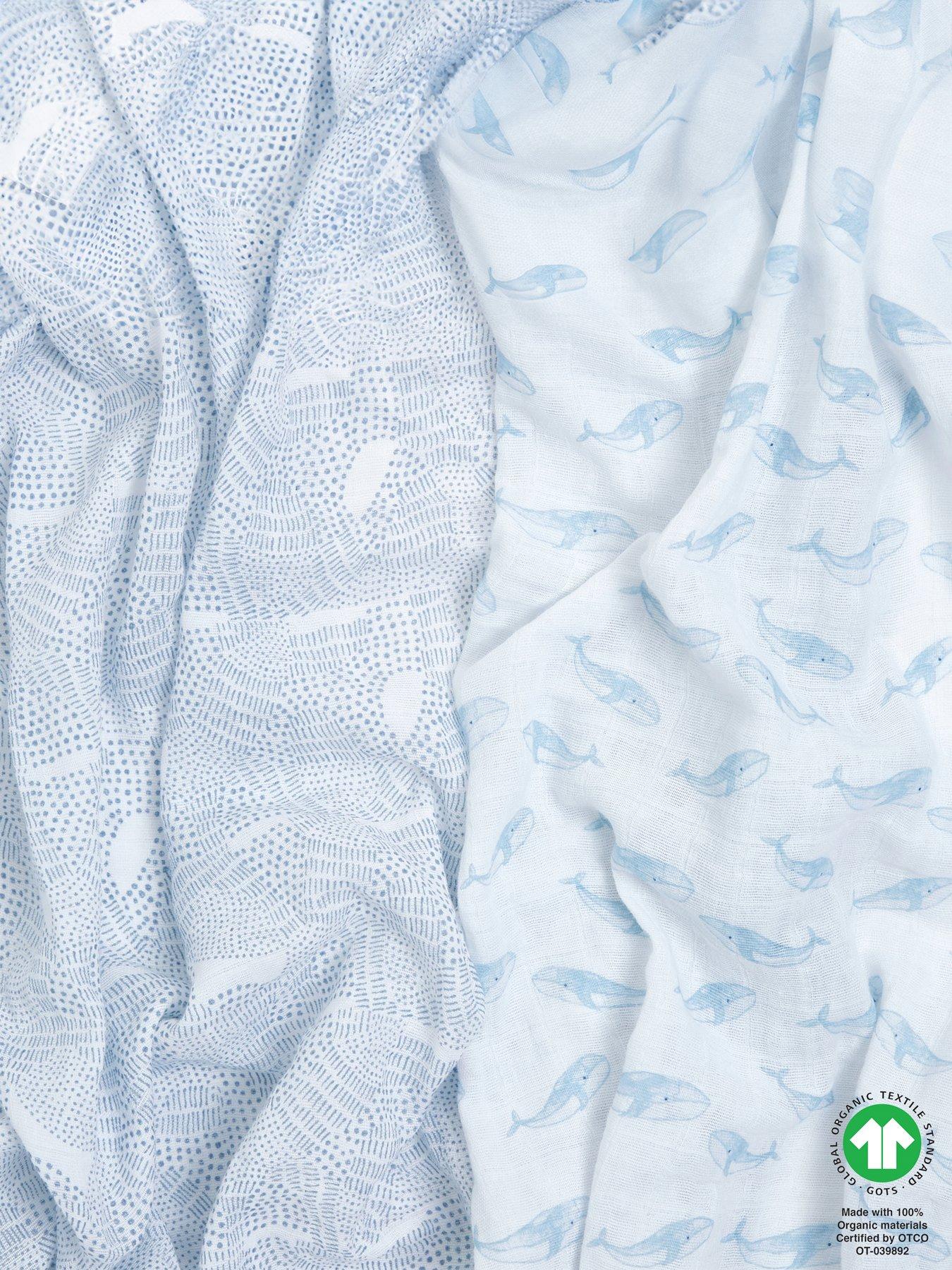 Image 4 of 5 of aden + anais Oceanic - 3 Pack Cotton Muslin Squares