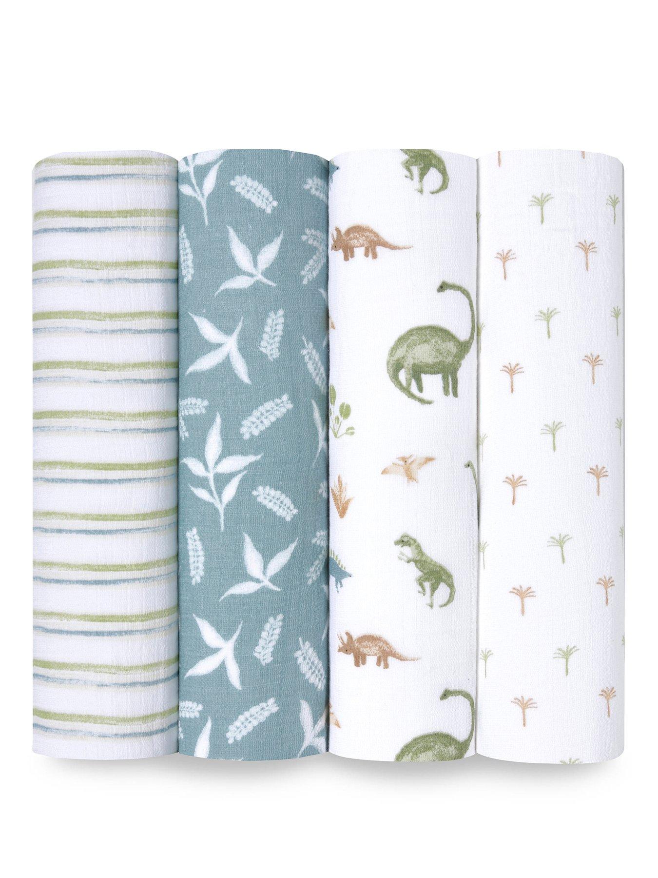 aden-anais-essential-cotton-muslin-4-pack-swaddle-blanket-dino-junglestillFront