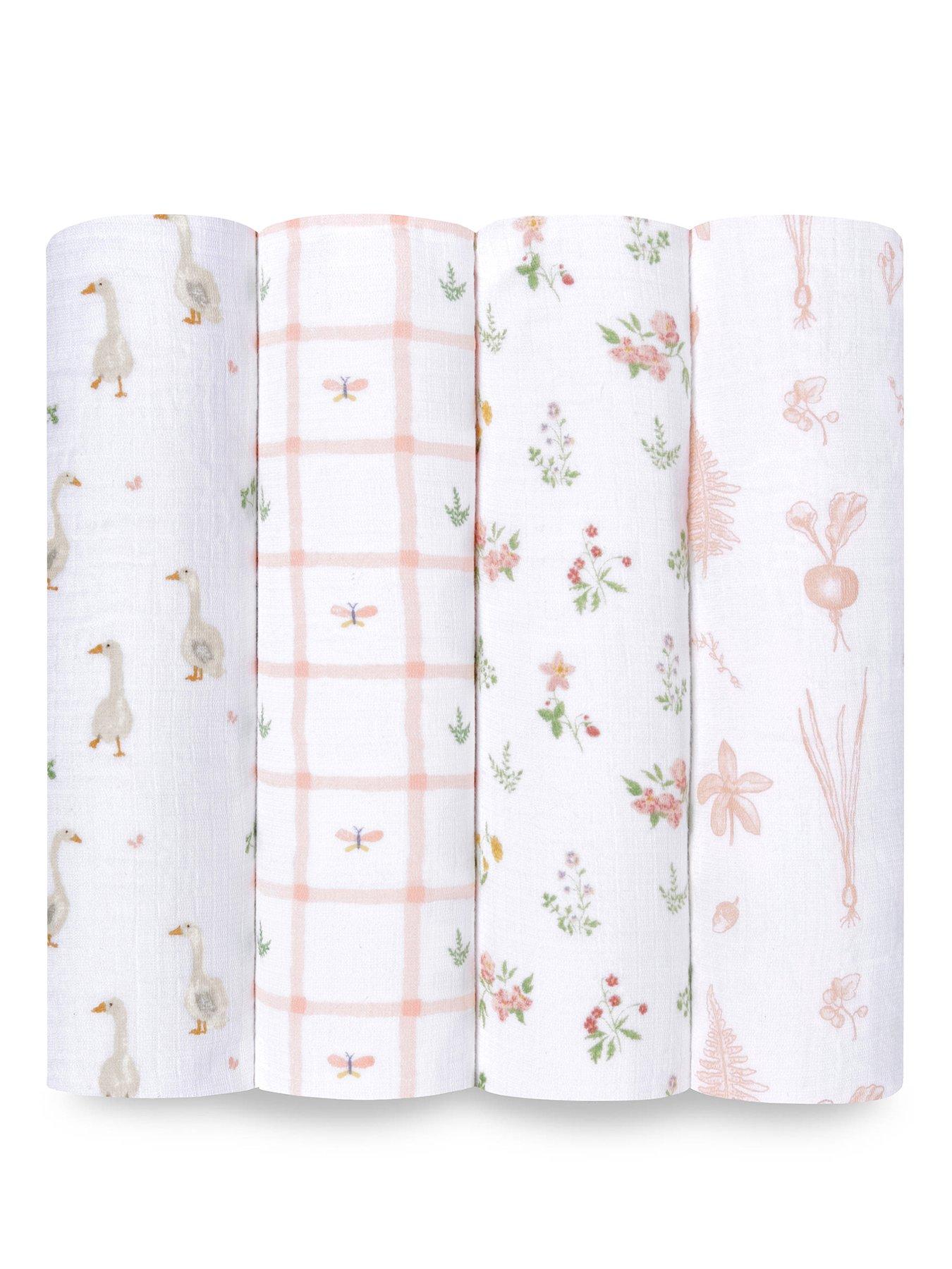 aden-anais-essential-cotton-muslin-4-pack-swaddle-blanket-country-floralstillFront