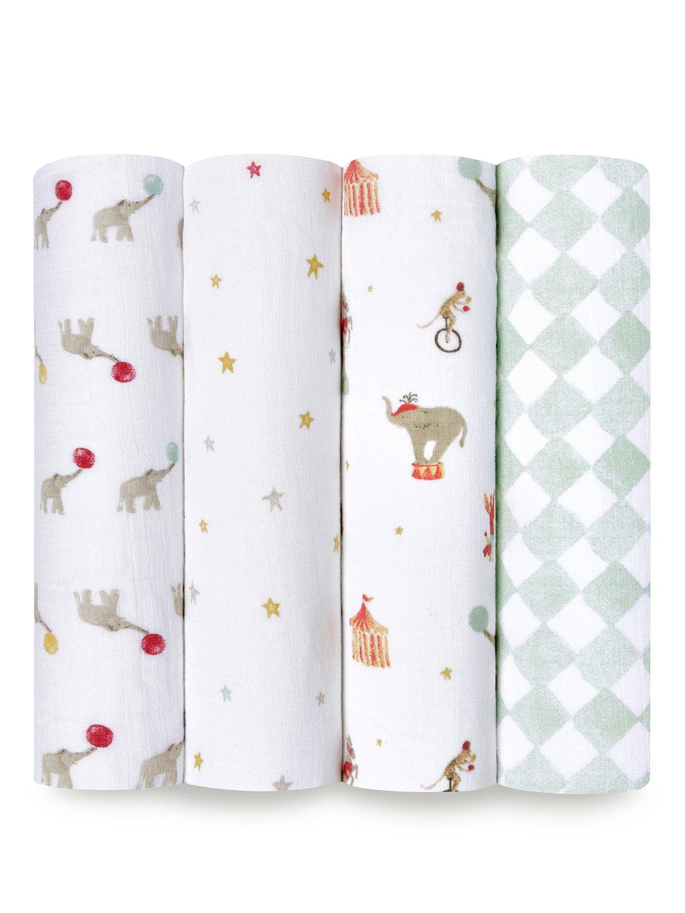 aden-anais-essential-cotton-muslin-4-pack-swaddle-blanket-elephant-circusstillFront