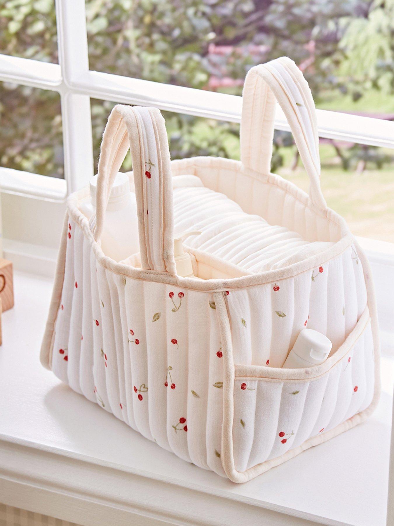 CuddleCo Nappy Caddy - Ditsy Cherry