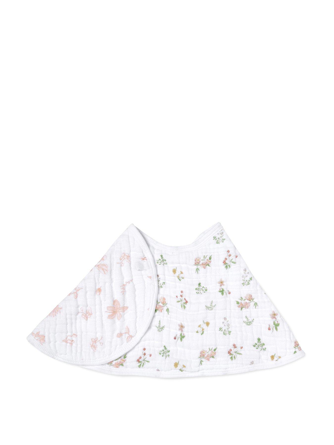 Image 2 of 3 of aden + anais Essentials Cotton Muslin Baby Burpy Bib - Country Floral