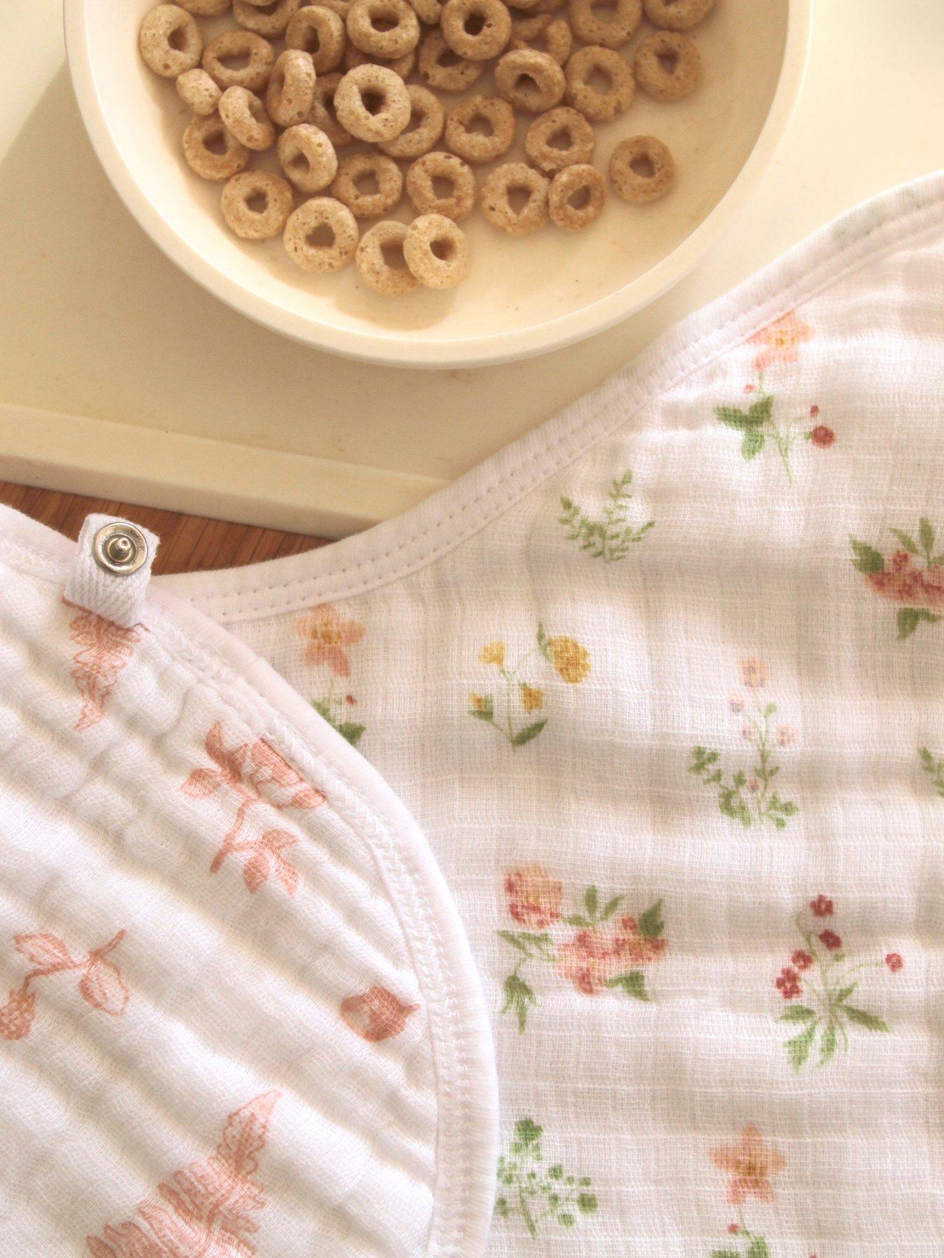 Image 3 of 3 of aden + anais Essentials Cotton Muslin Baby Burpy Bib - Country Floral