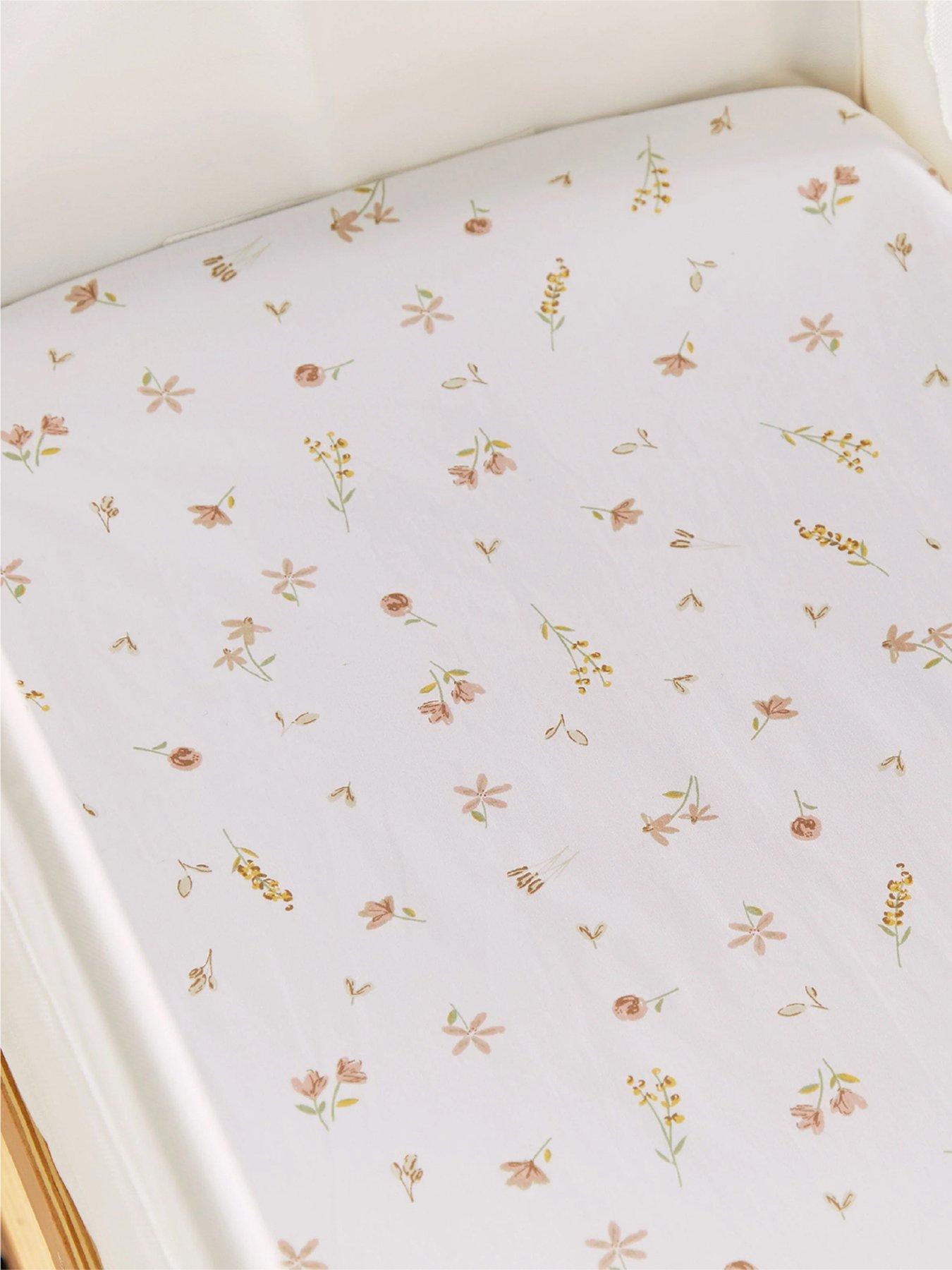 Image 1 of 4 of CuddleCo Universal Crib/ Co Sleeper Sheets 2pk - Cashmere Meadow