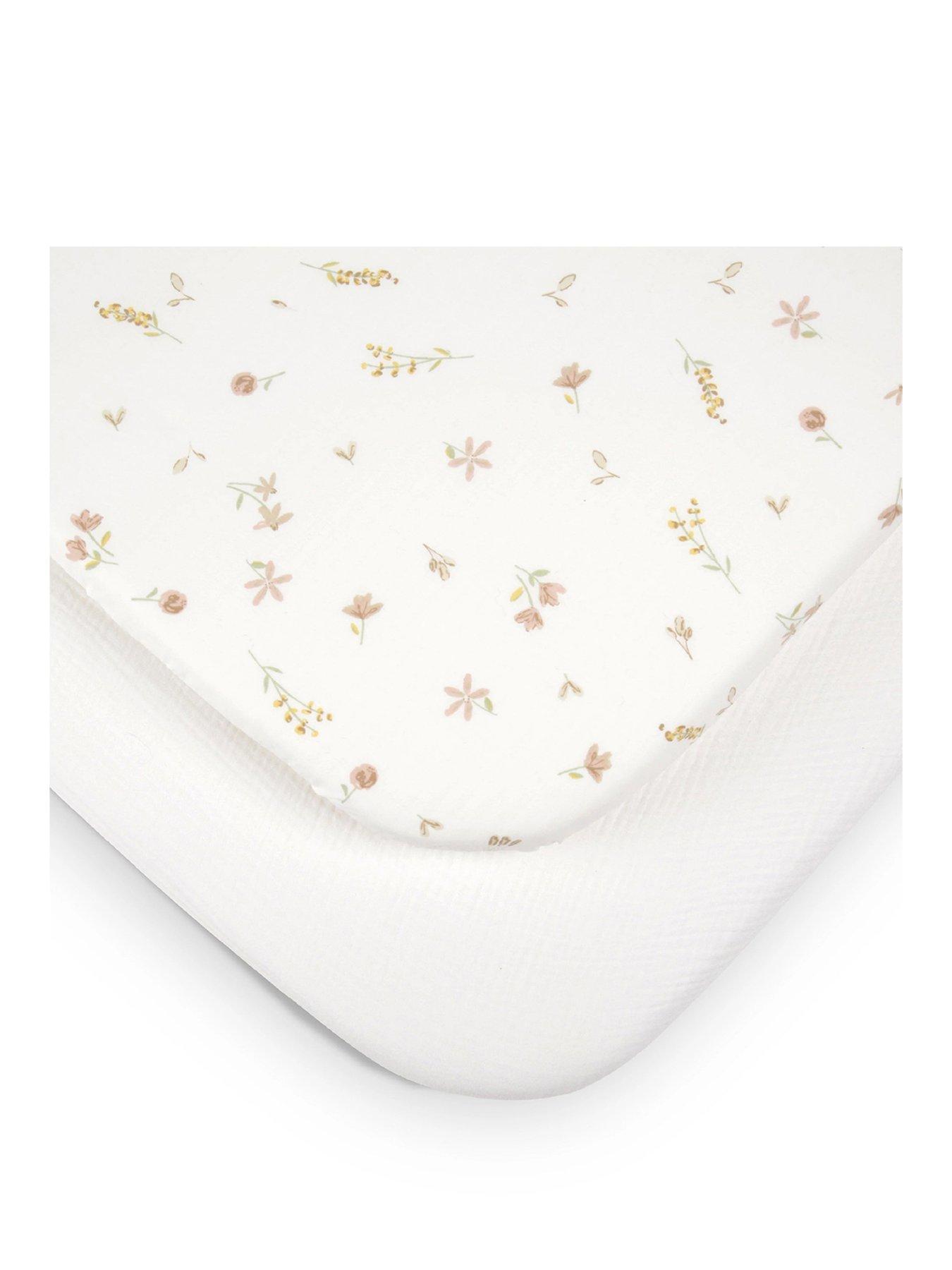 Image 2 of 4 of CuddleCo Universal Crib/ Co Sleeper Sheets 2pk - Cashmere Meadow