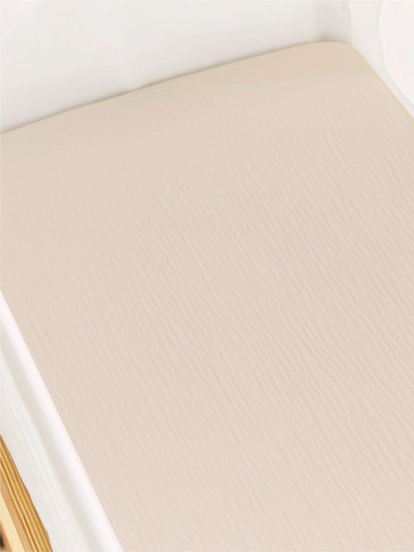 Image 1 of 4 of CuddleCo Universal Crib/ Co Sleeper Sheets 2pk - Cashmere Waffle