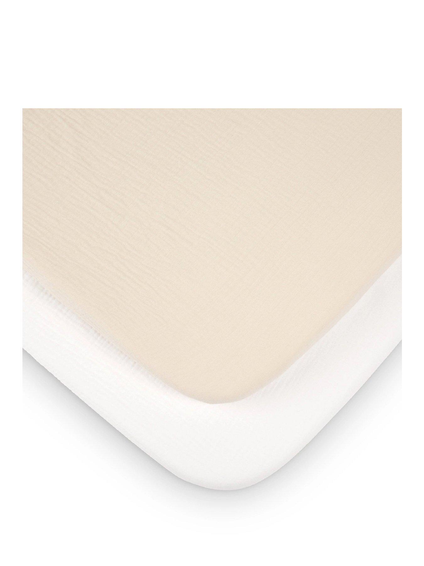 Image 2 of 4 of CuddleCo Universal Crib/ Co Sleeper Sheets 2pk - Cashmere Waffle