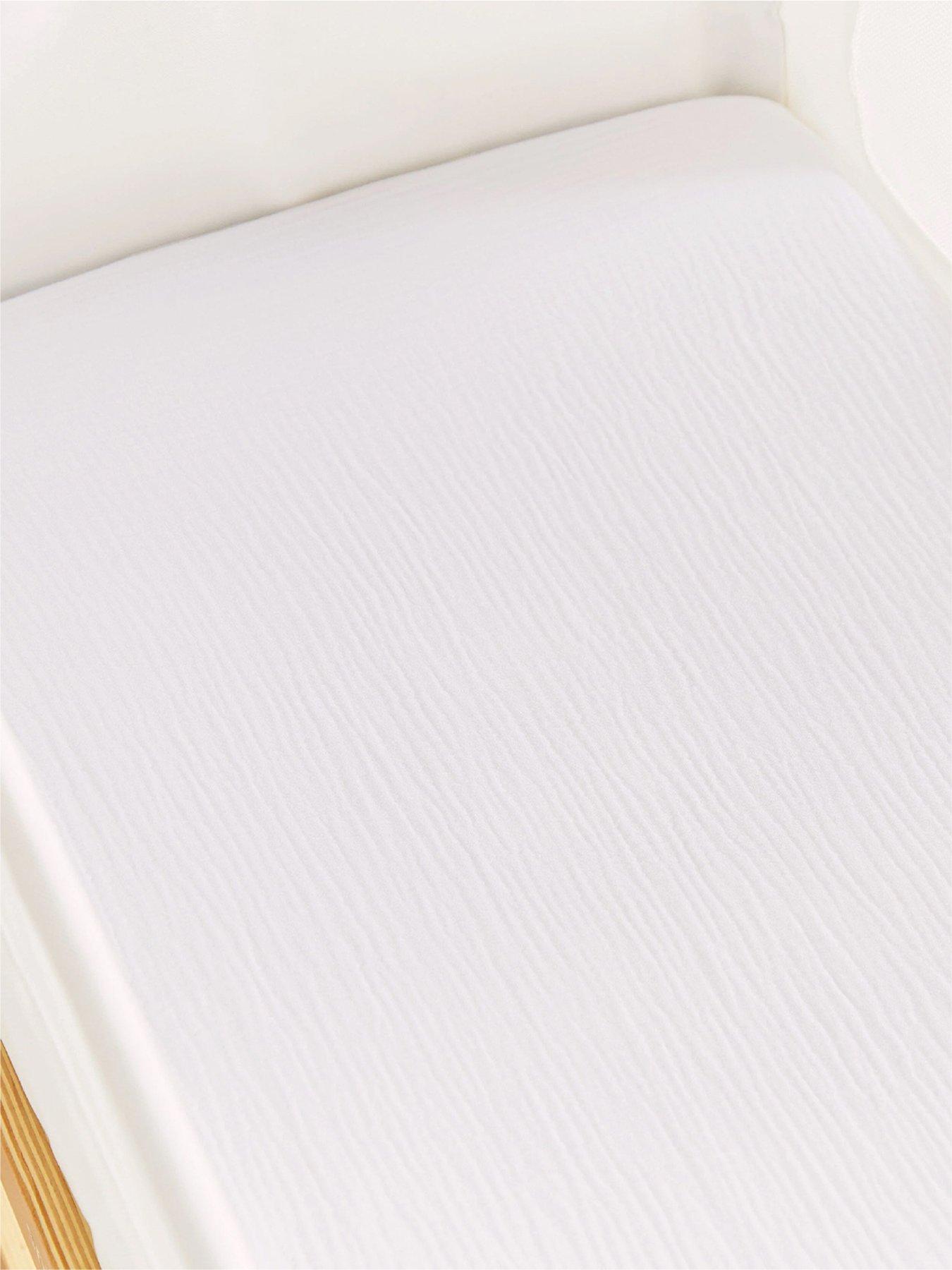 Image 3 of 4 of CuddleCo Universal Crib/ Co Sleeper Sheets 2pk - Cashmere Waffle