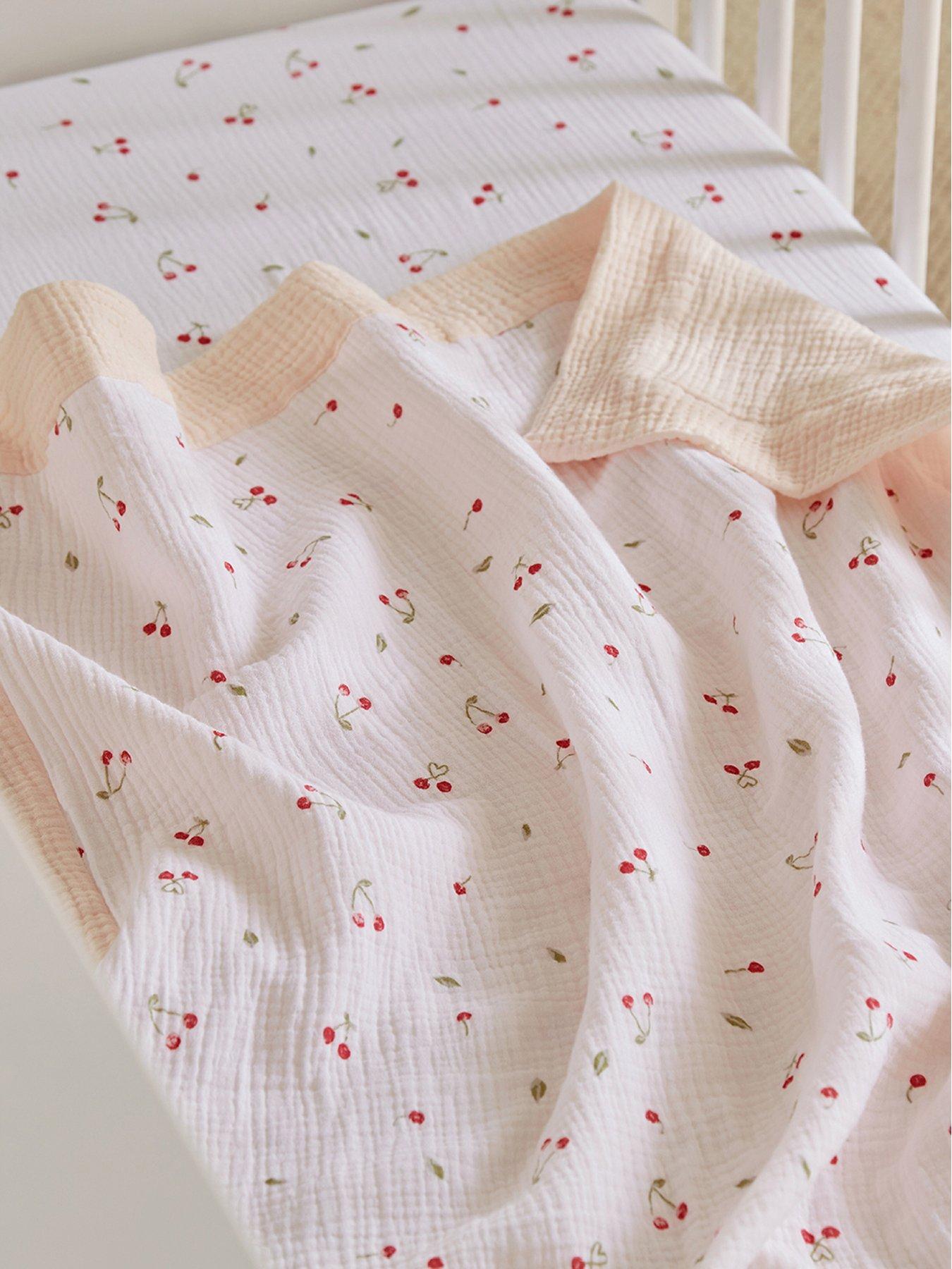 cuddleco-comforter-blanket-ditsy-cherry