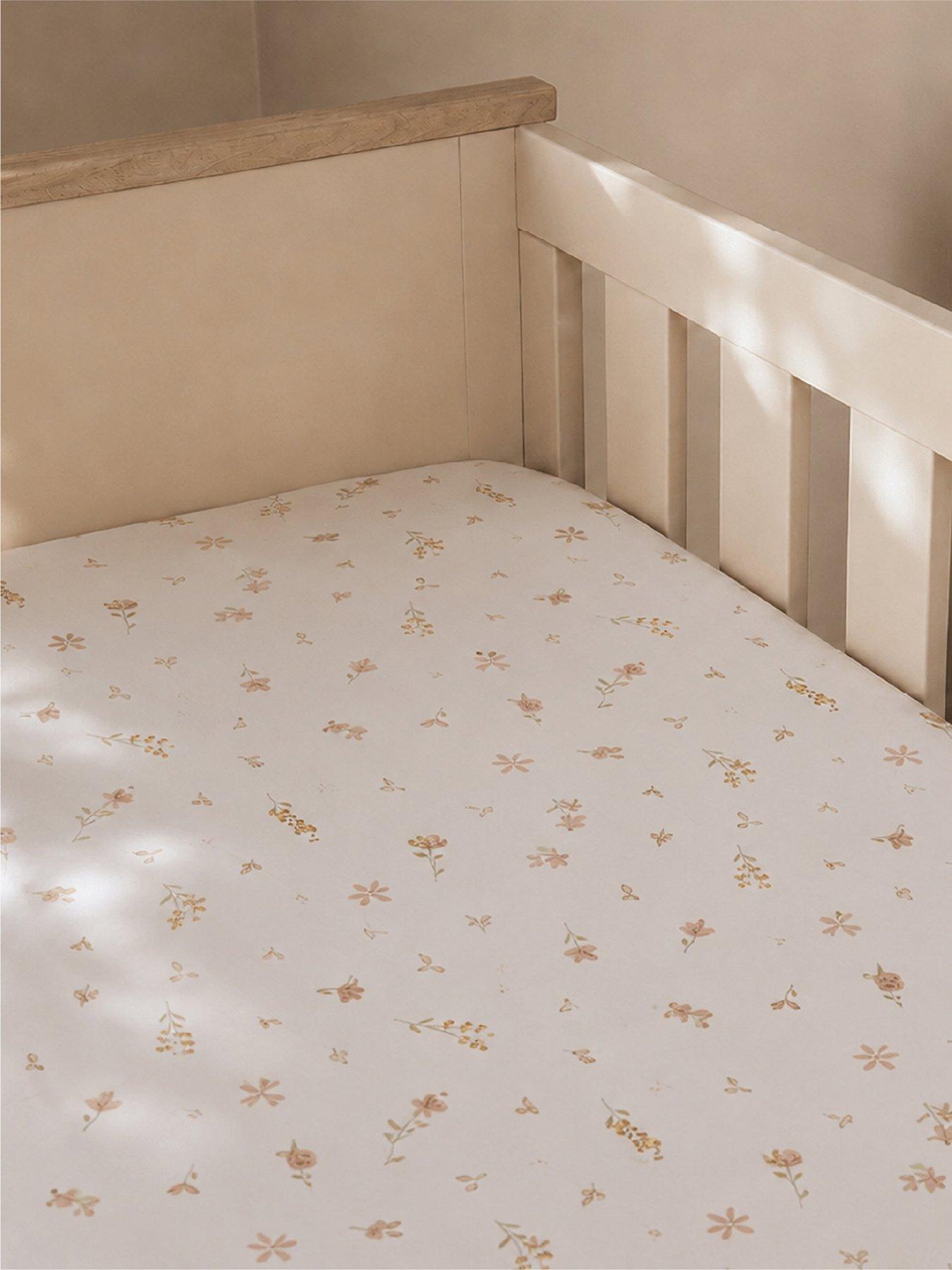 Image 1 of 4 of CuddleCo Cot Bed Sheets 2pk - Cashmere Meadow