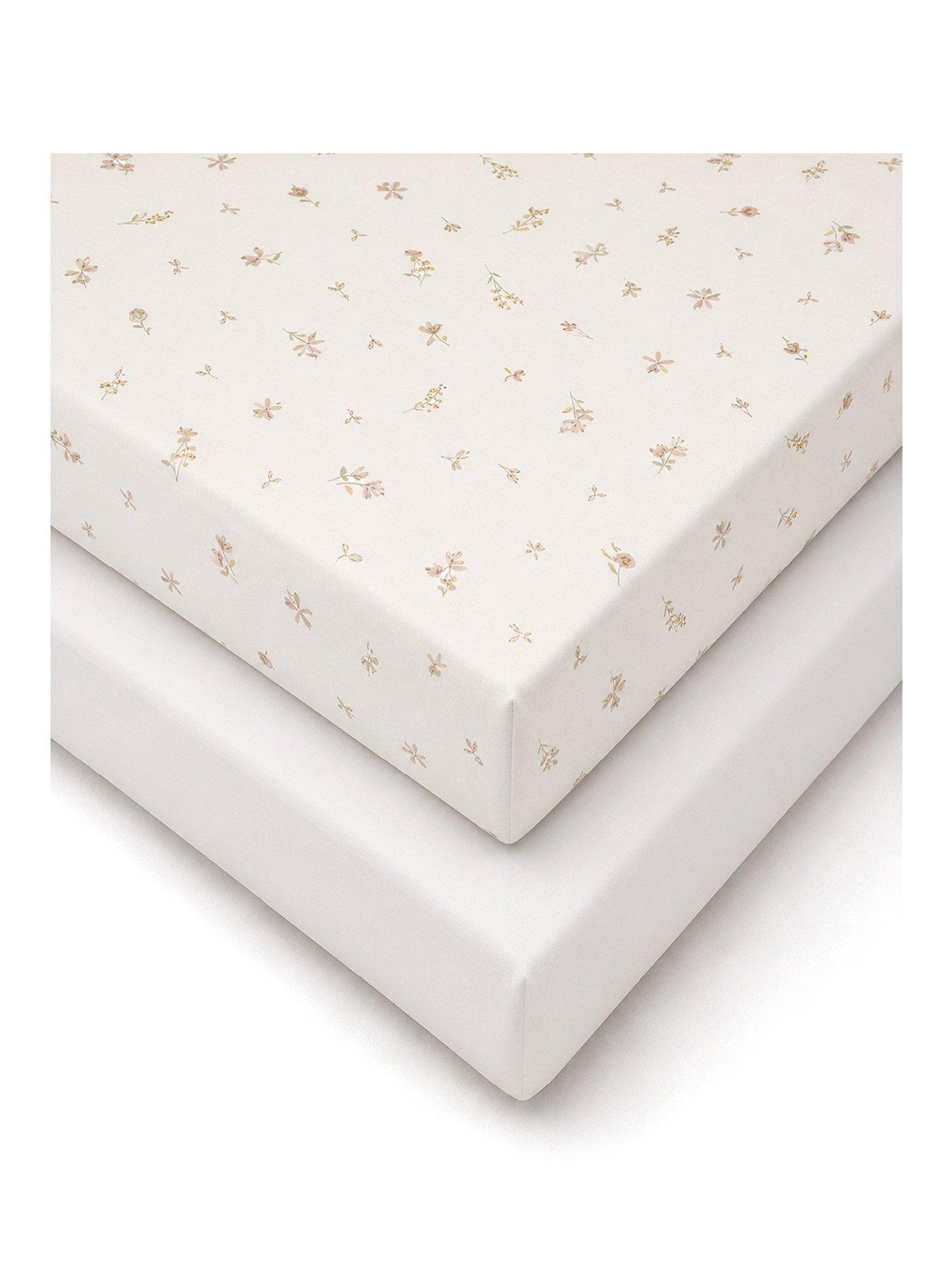 Image 2 of 4 of CuddleCo Cot Bed Sheets 2pk - Cashmere Meadow