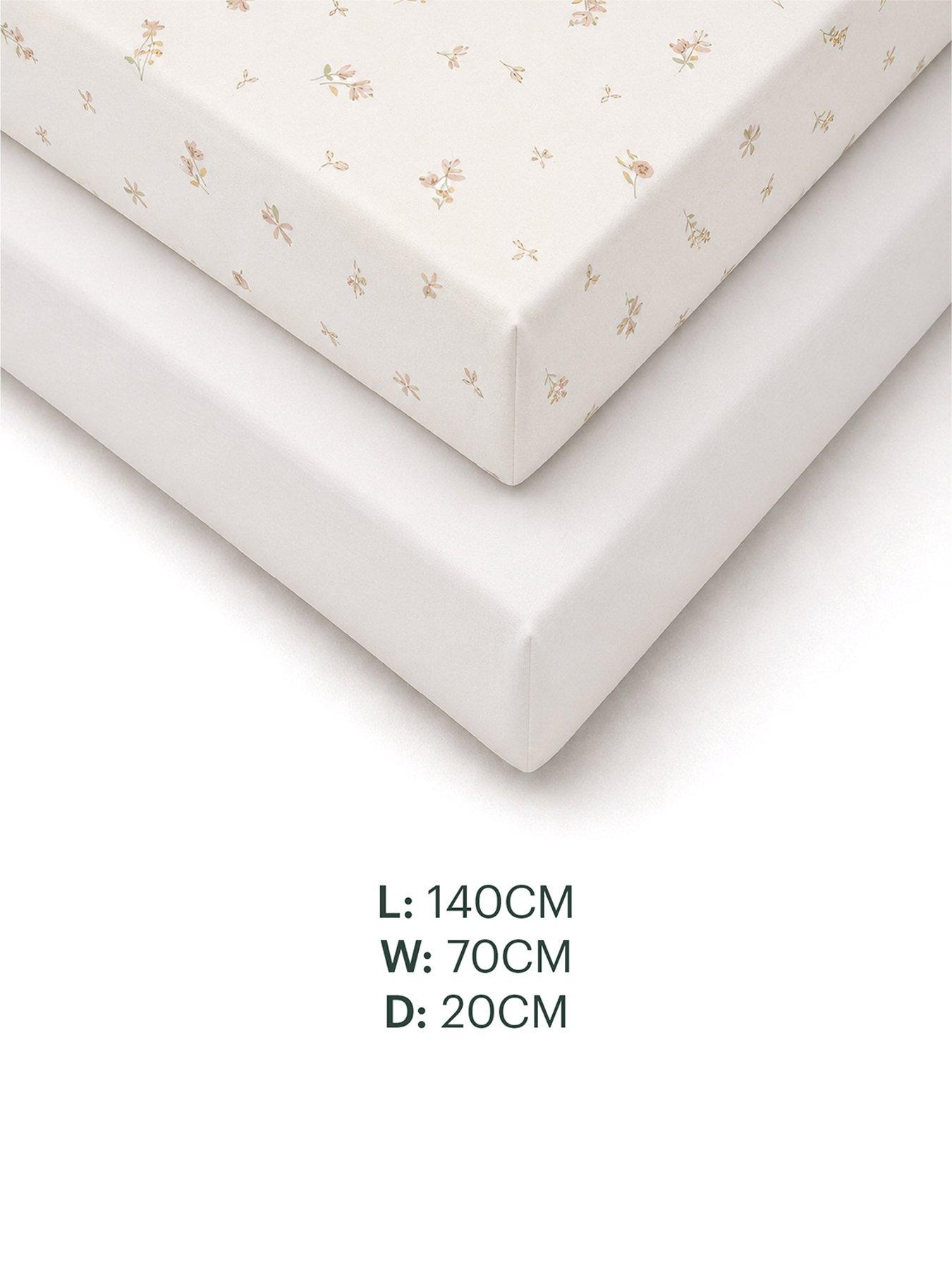 Image 4 of 4 of CuddleCo Cot Bed Sheets 2pk - Cashmere Meadow