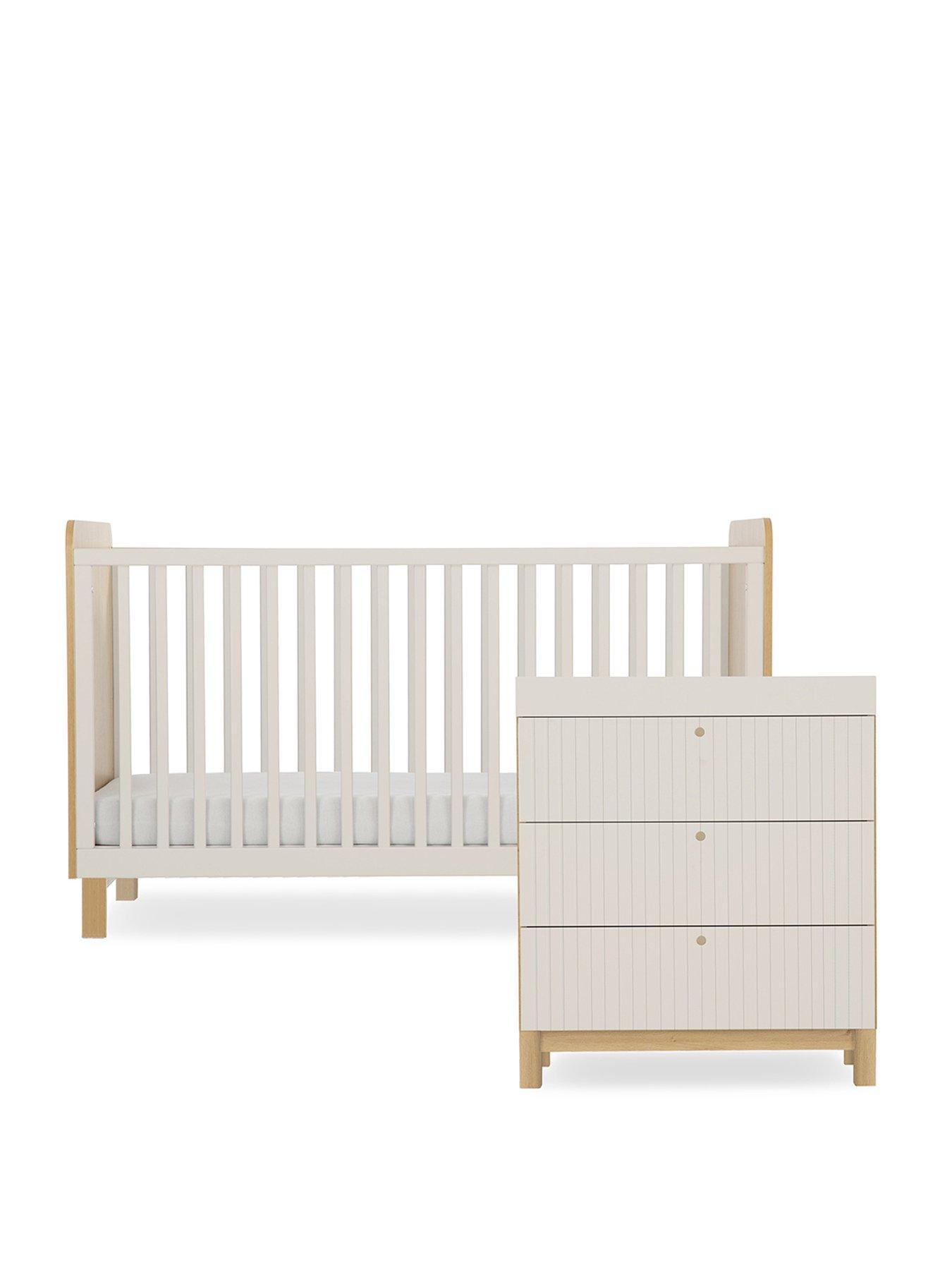 cuddleco-remi-2pc-set-3-drawer-dresser-cot-bed-oakcashmerestillFront